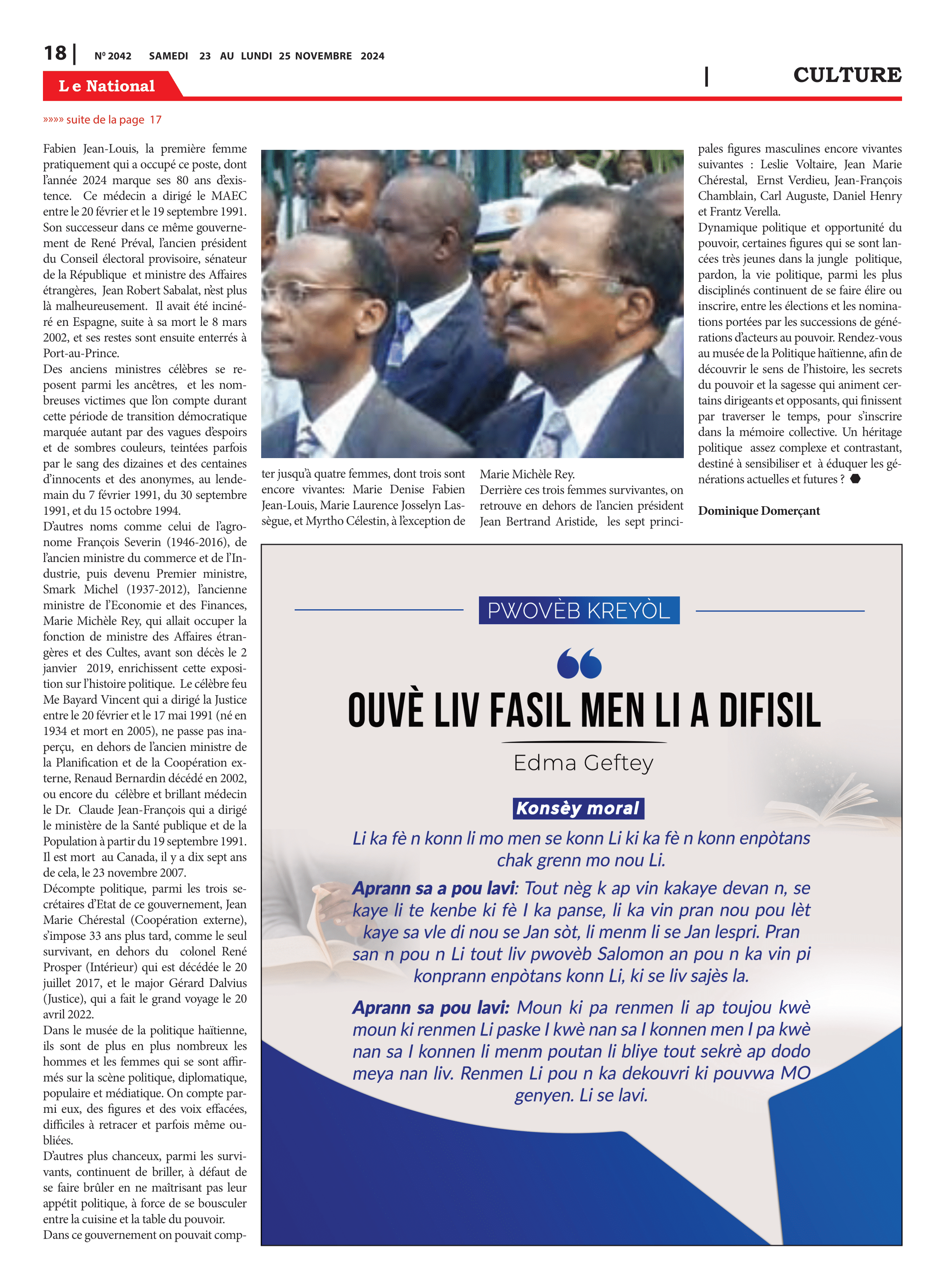 Page 18 de l'édition 2042