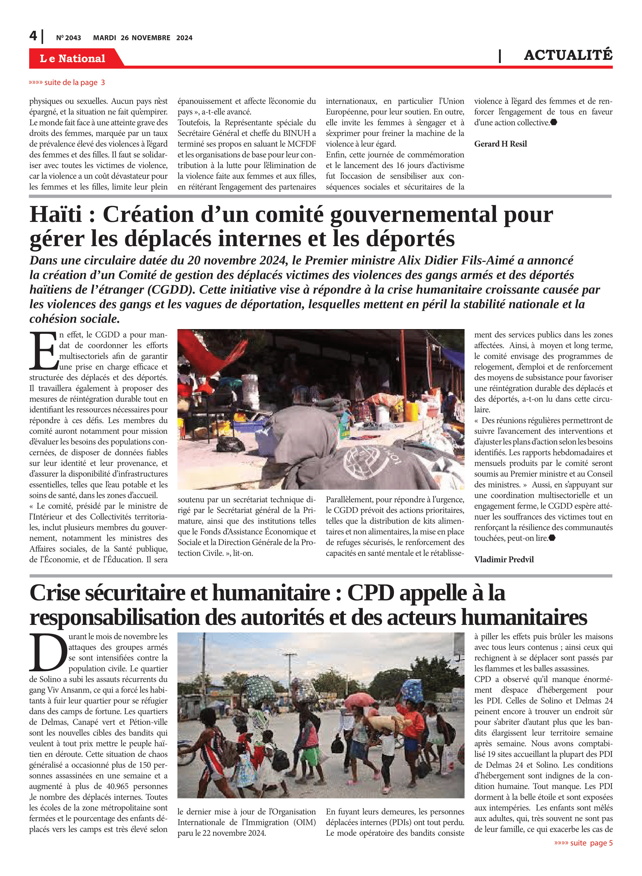 Page 4 de l'édition 2043