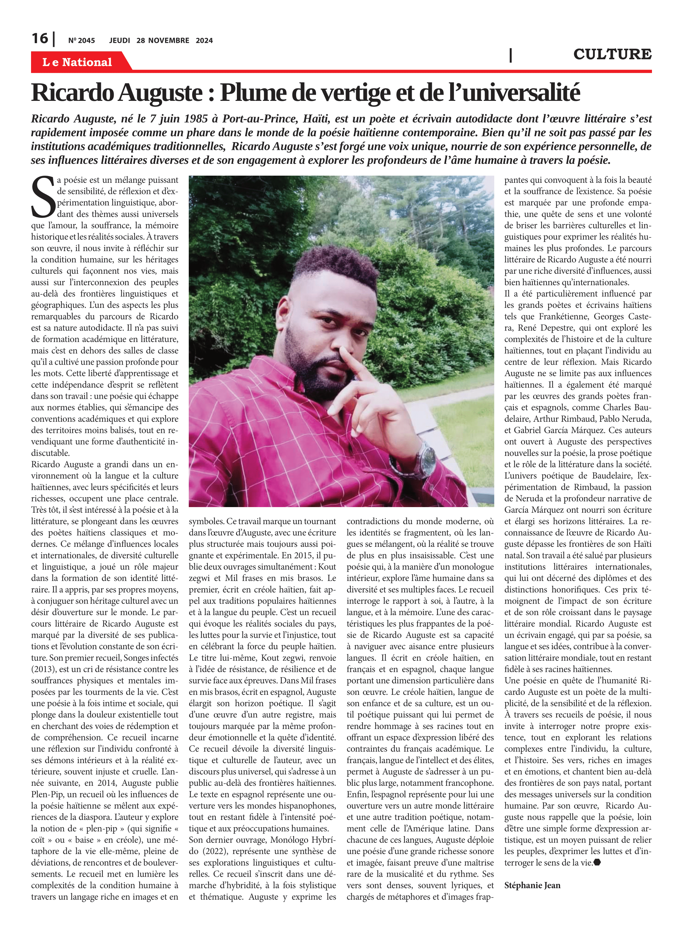 Page 16 de l'édition 2045