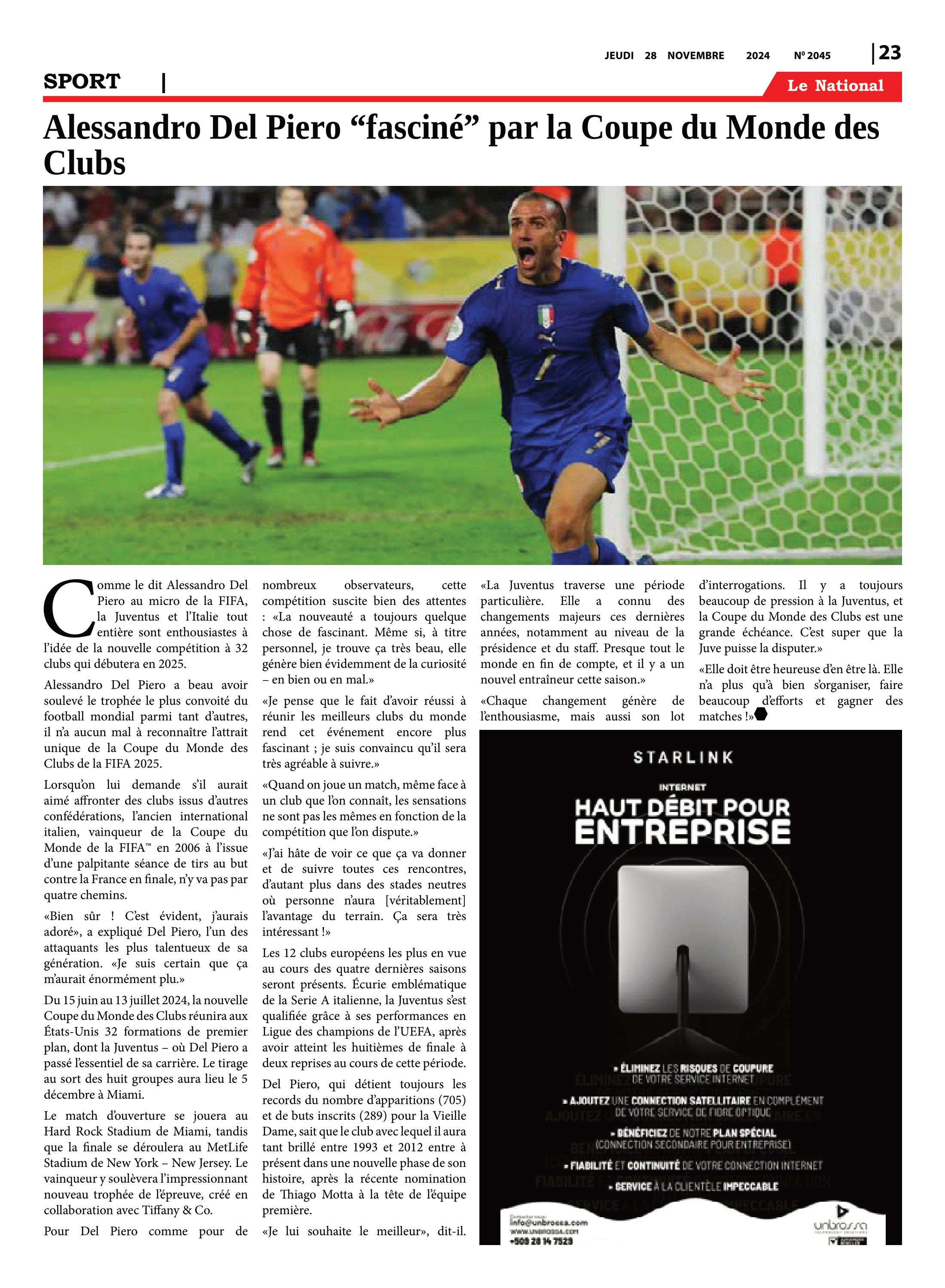 Page 23 de l'édition 2045