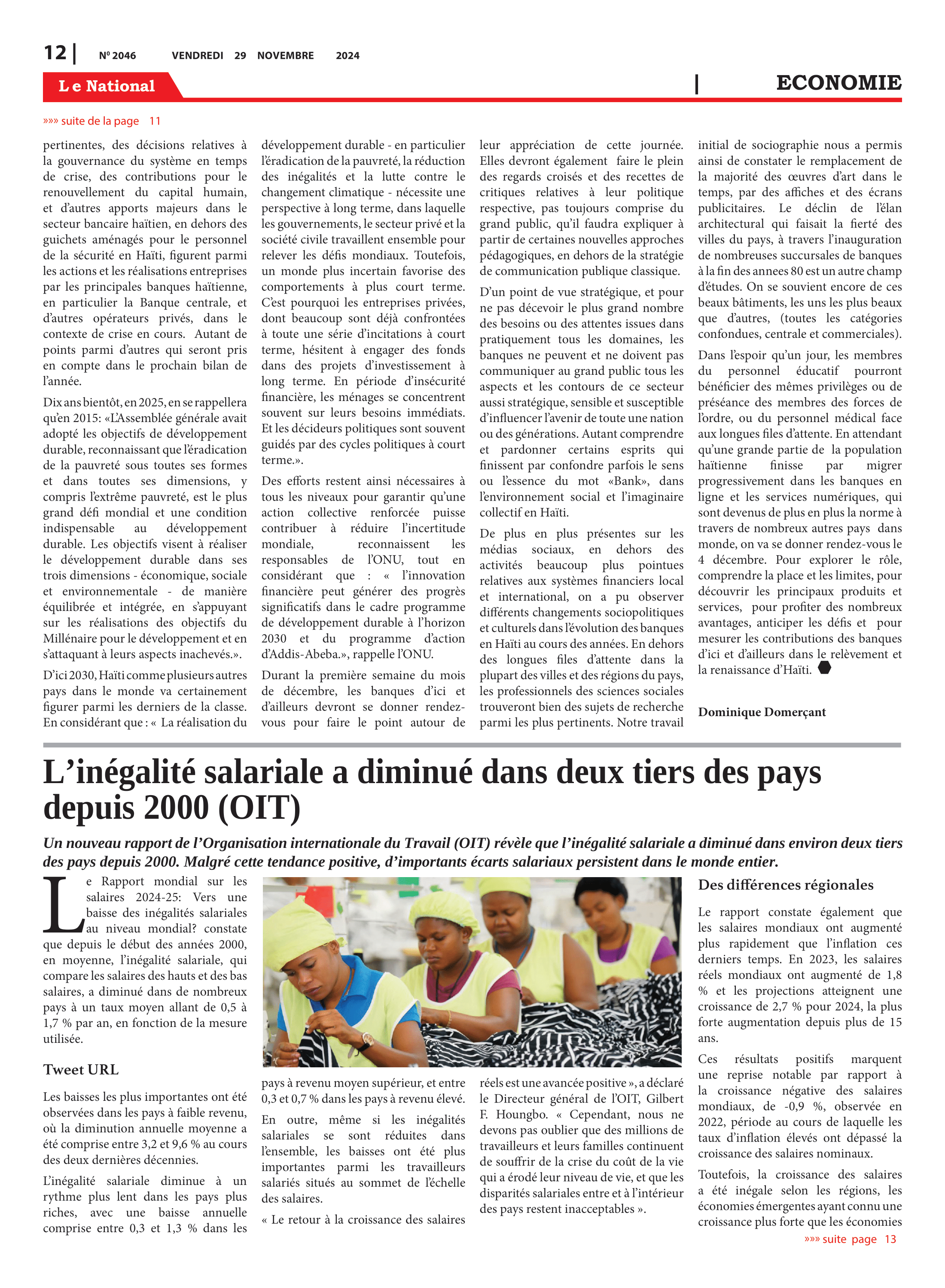 Page 12 de l'édition 2046