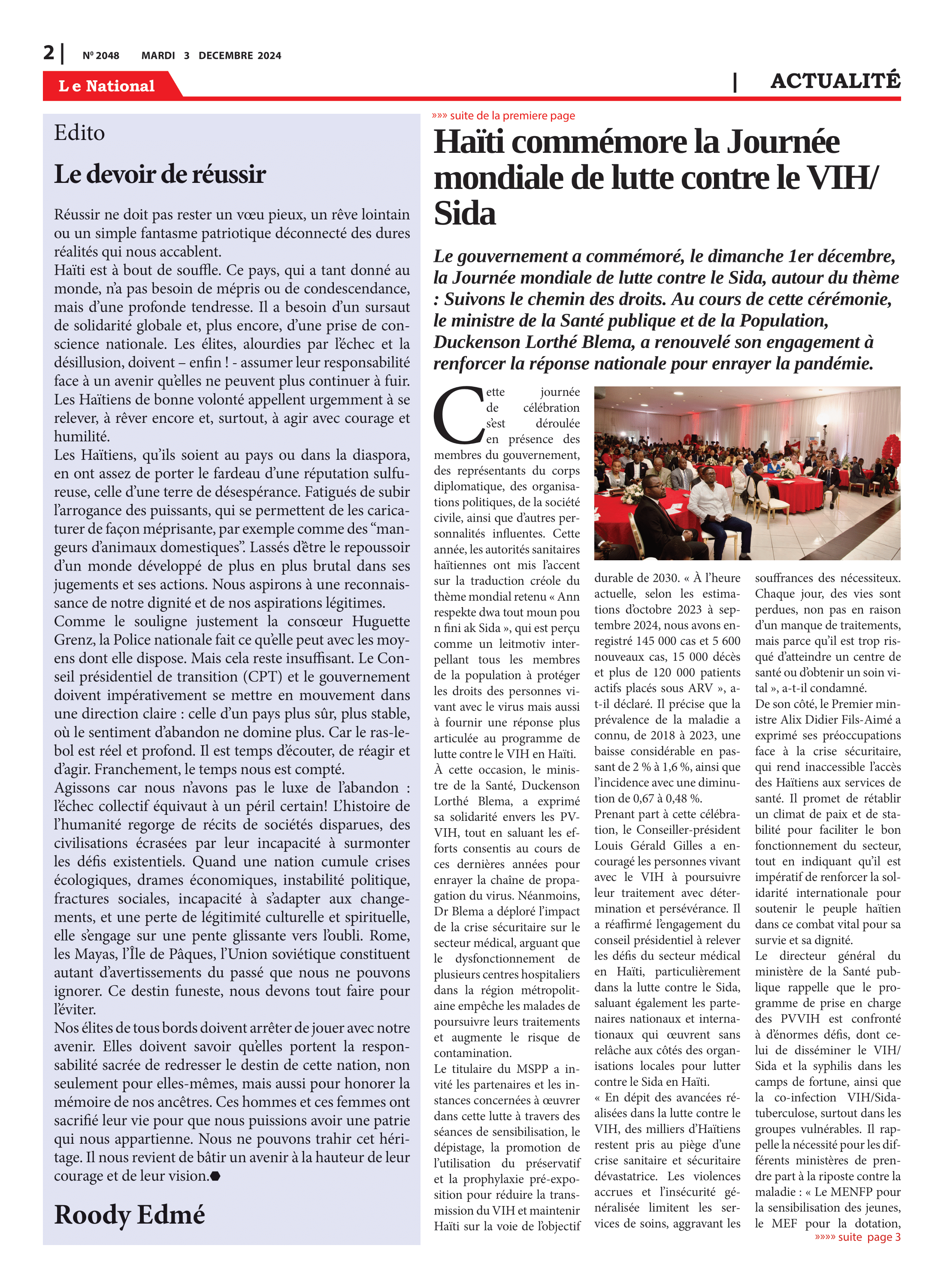Page 2 de l'édition 2048