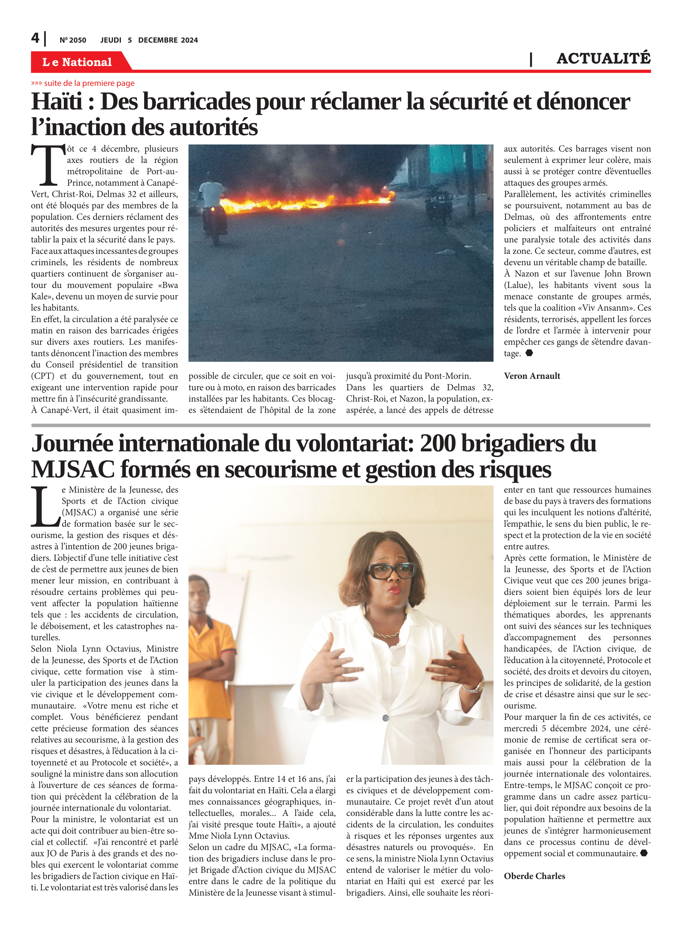 Page 4 de l'édition 2050