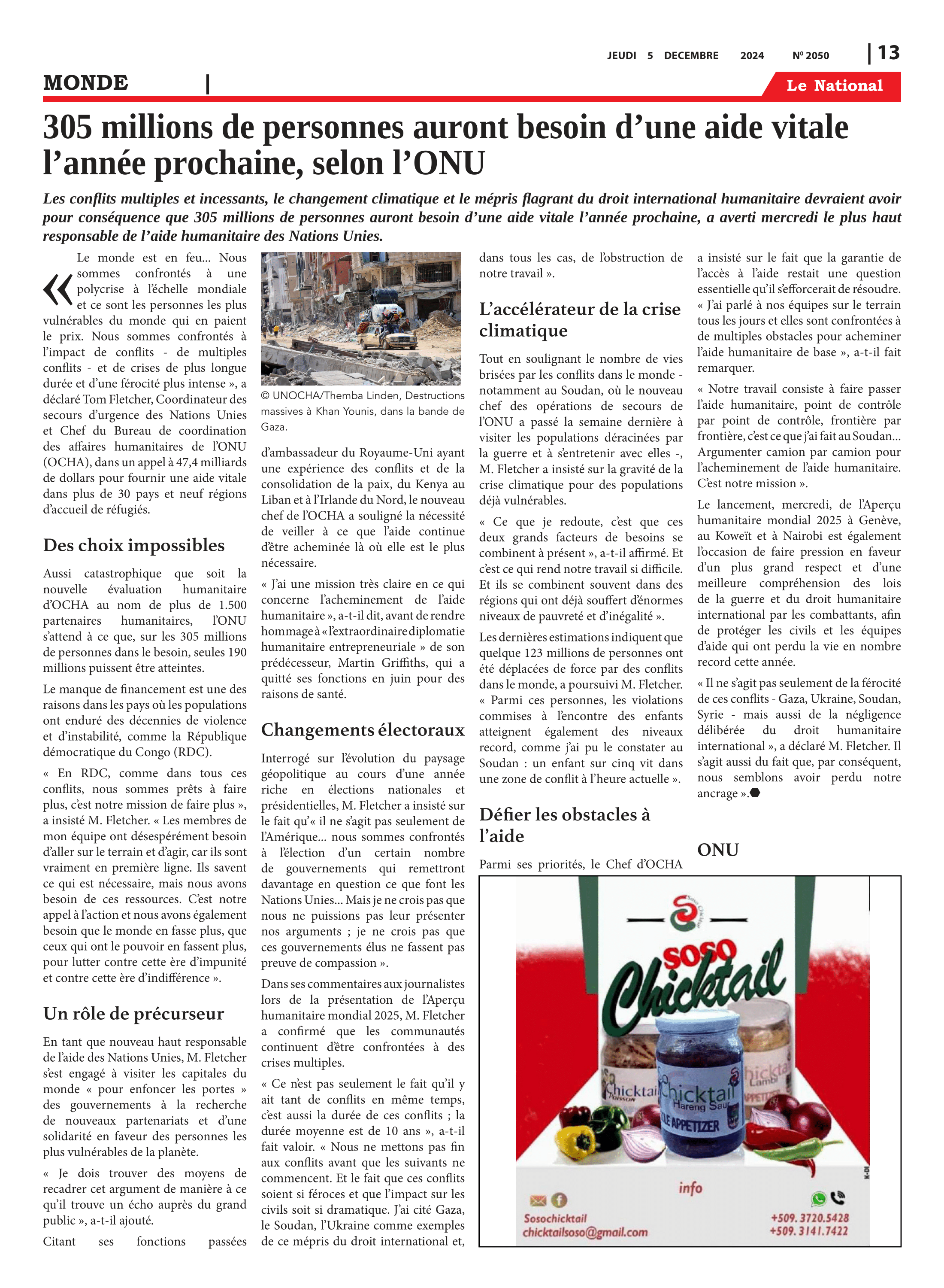 Page 13 de l'édition 2050