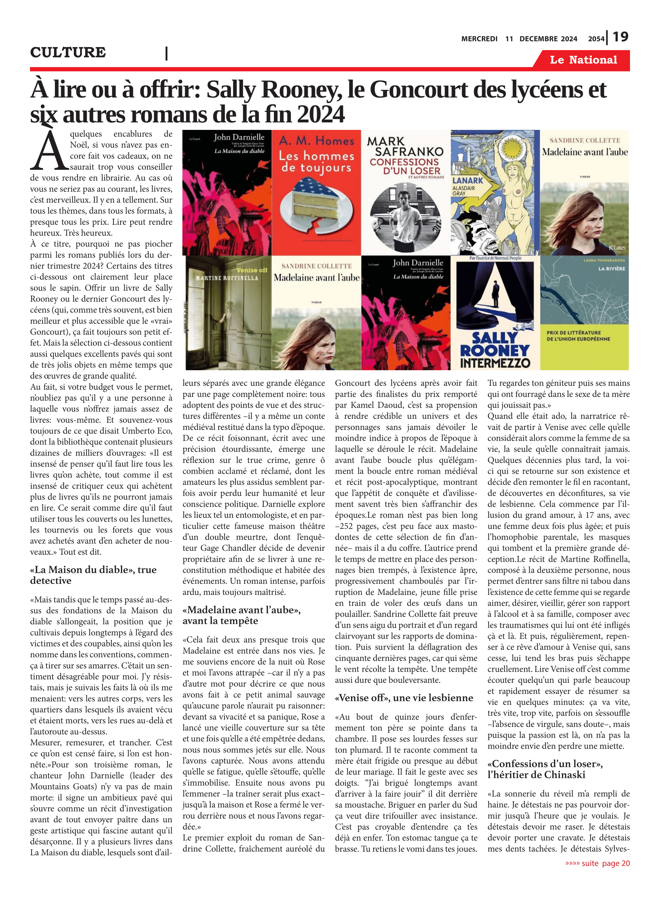 Page 19 de l'édition 2054