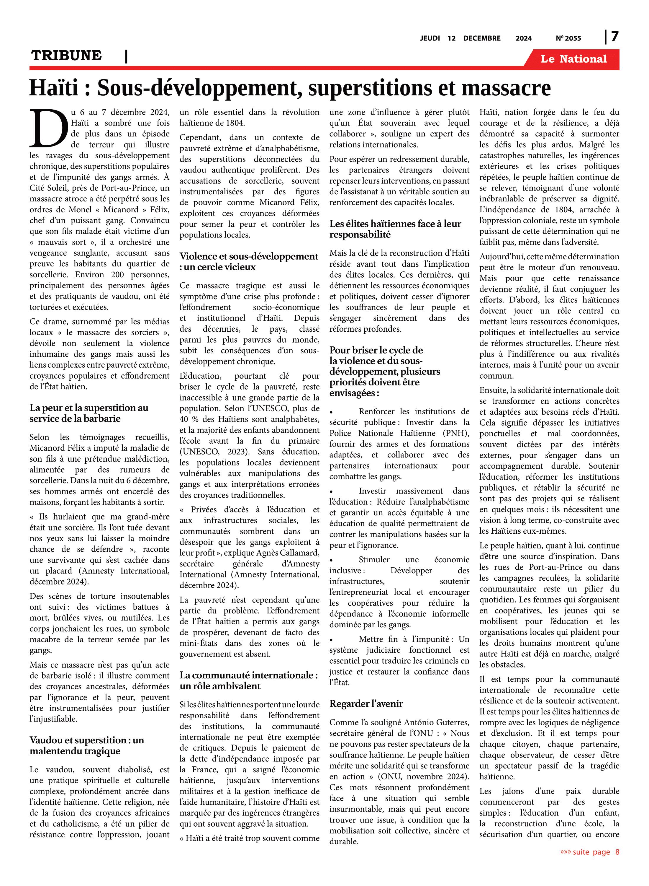 Page 7 de l'édition 2055