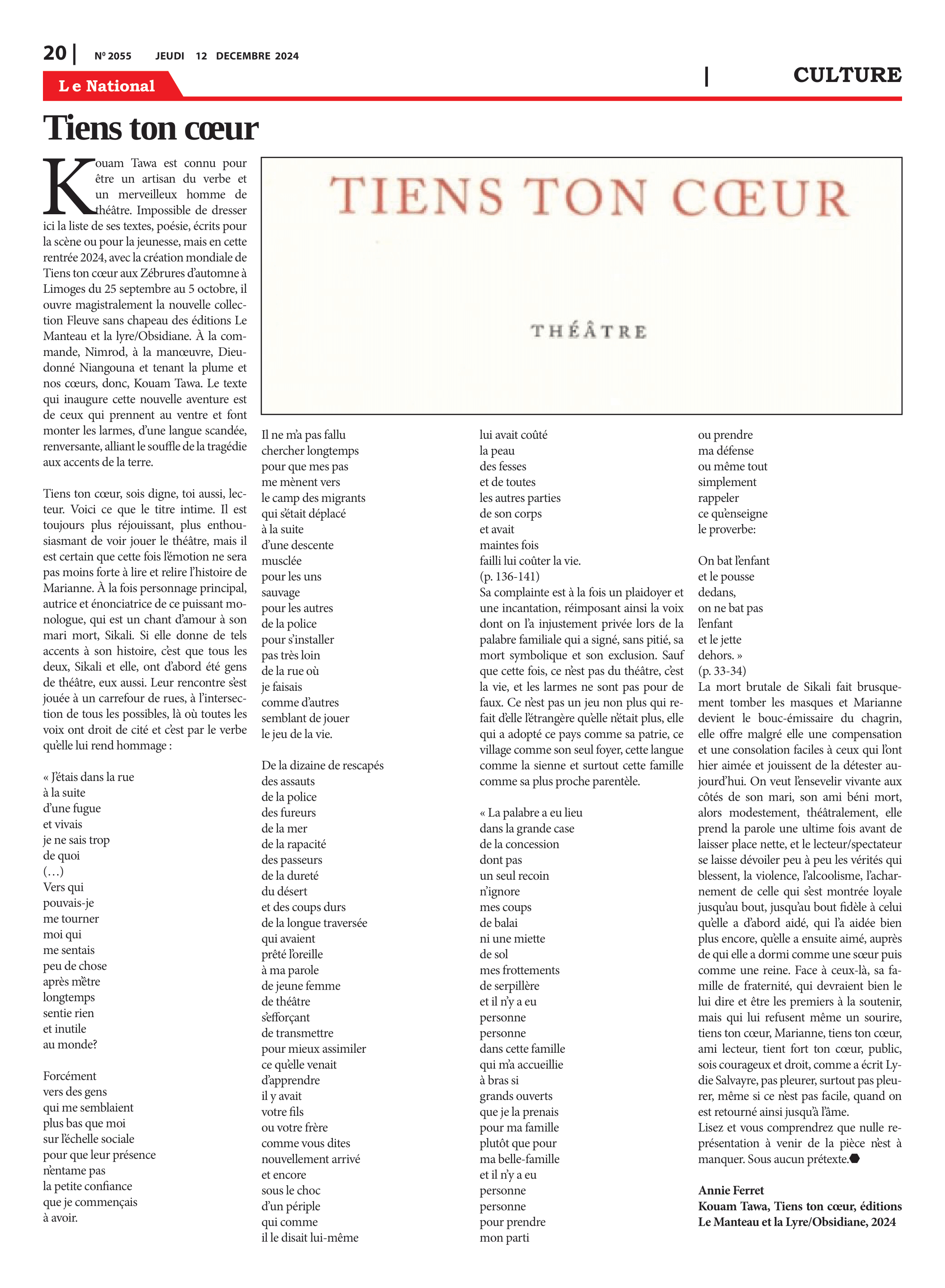 Page 20 de l'édition 2055