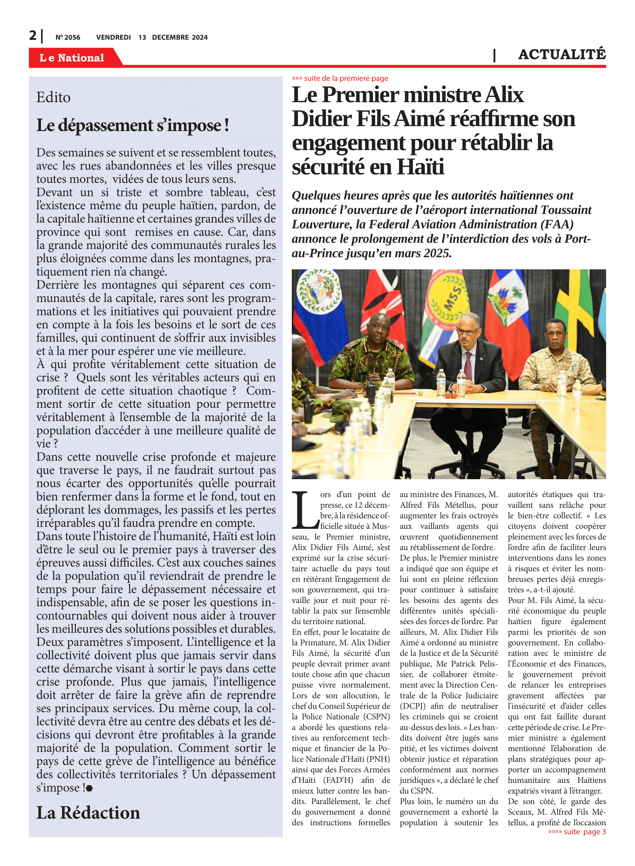 Page 2 de l'édition 2056