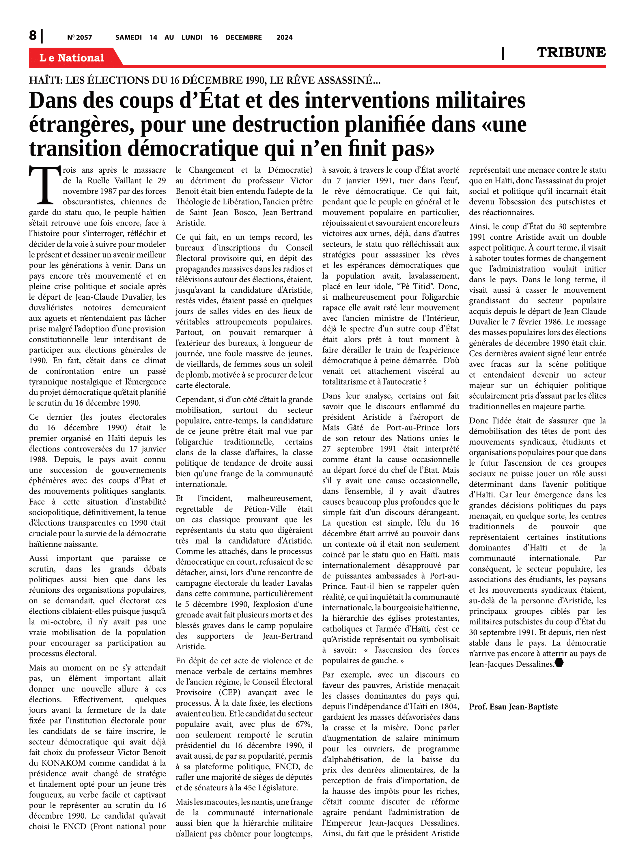 Page 8 de l'édition 2057