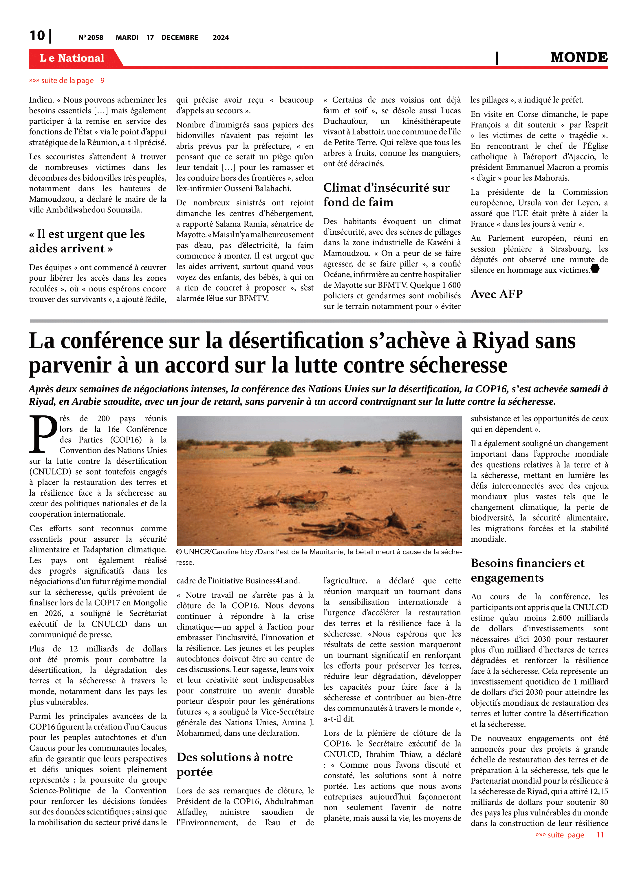 Page 10 de l'édition 2058
