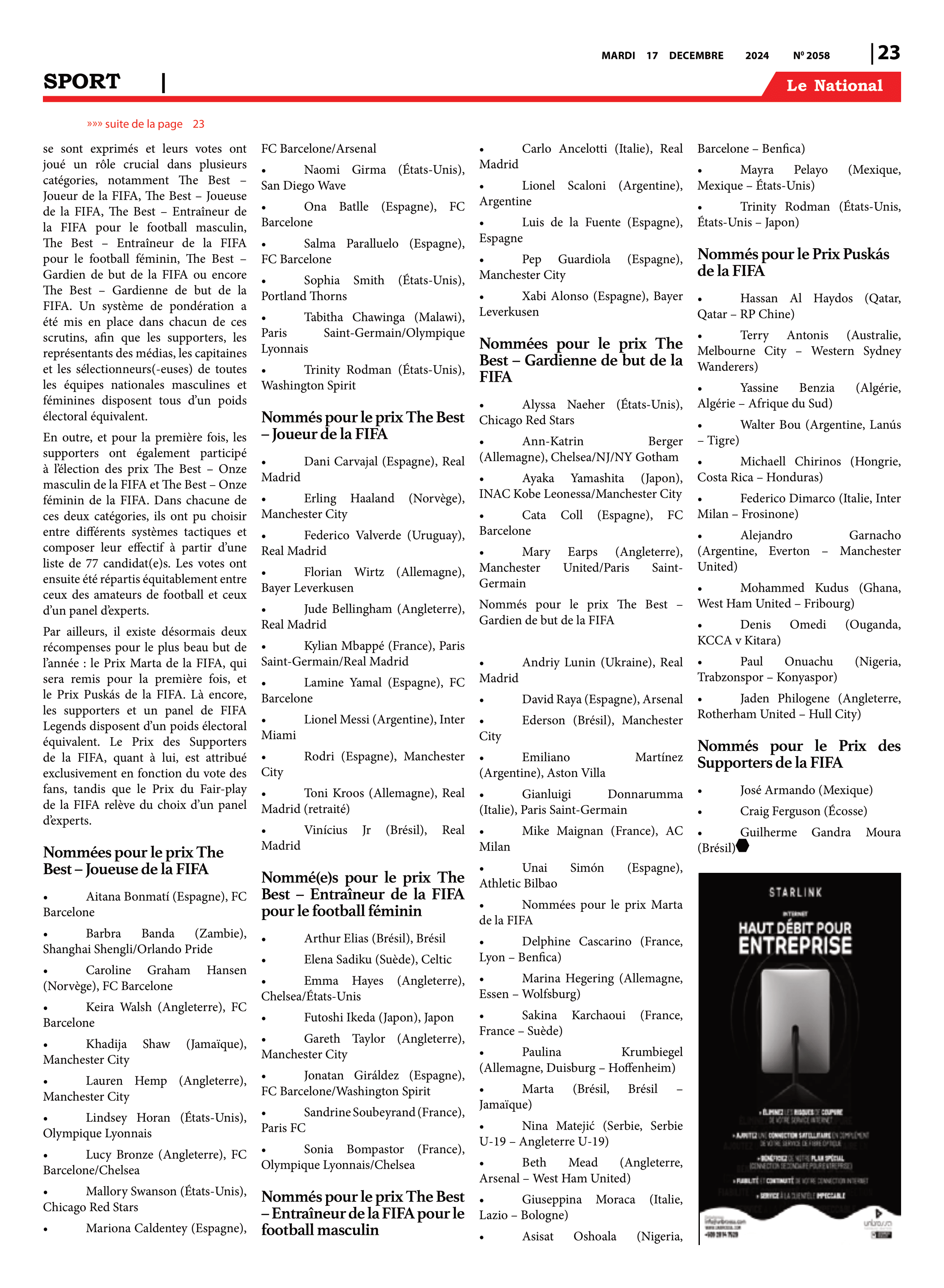 Page 23 de l'édition 2058