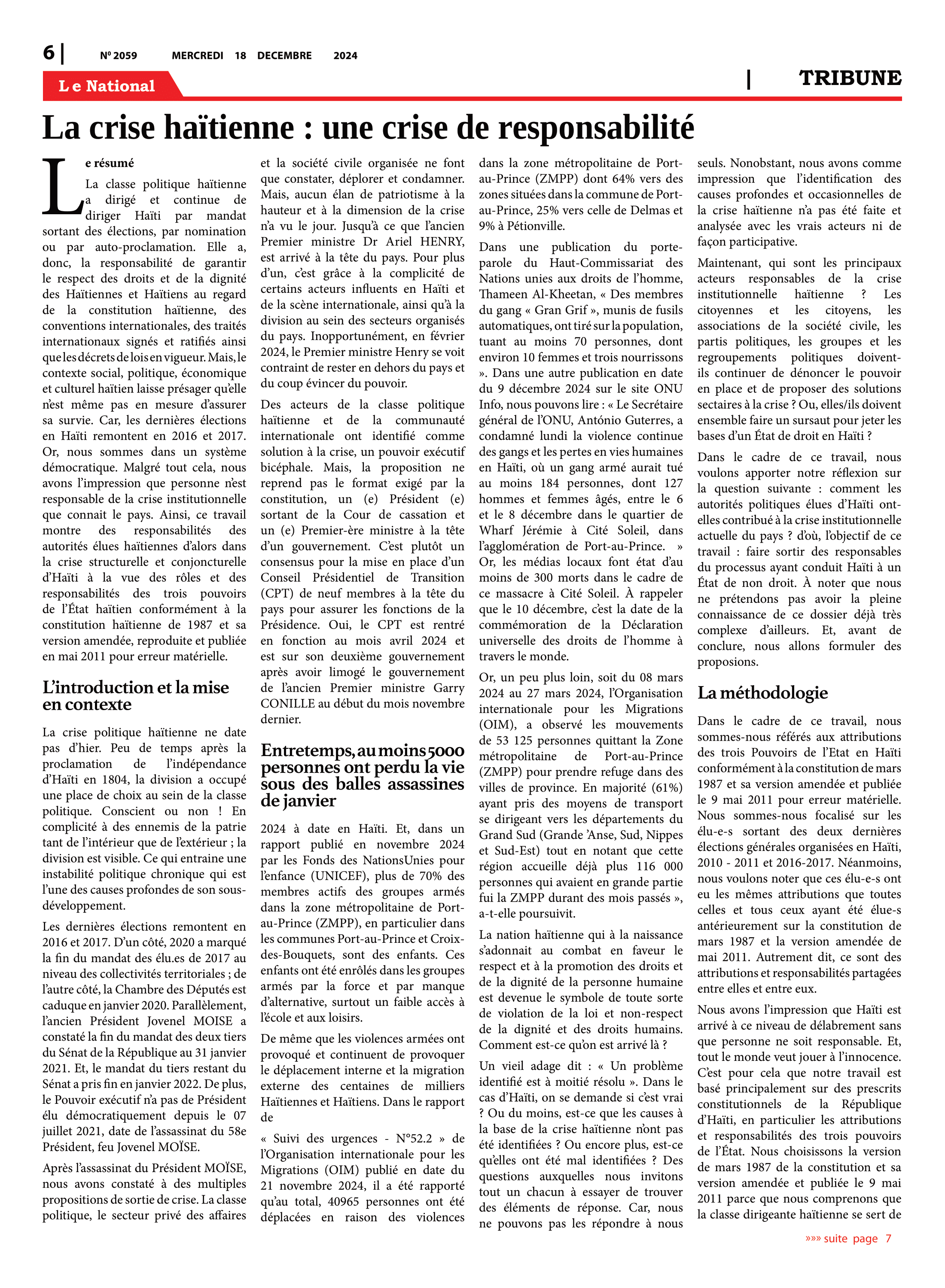 Page 6 de l'édition 2059