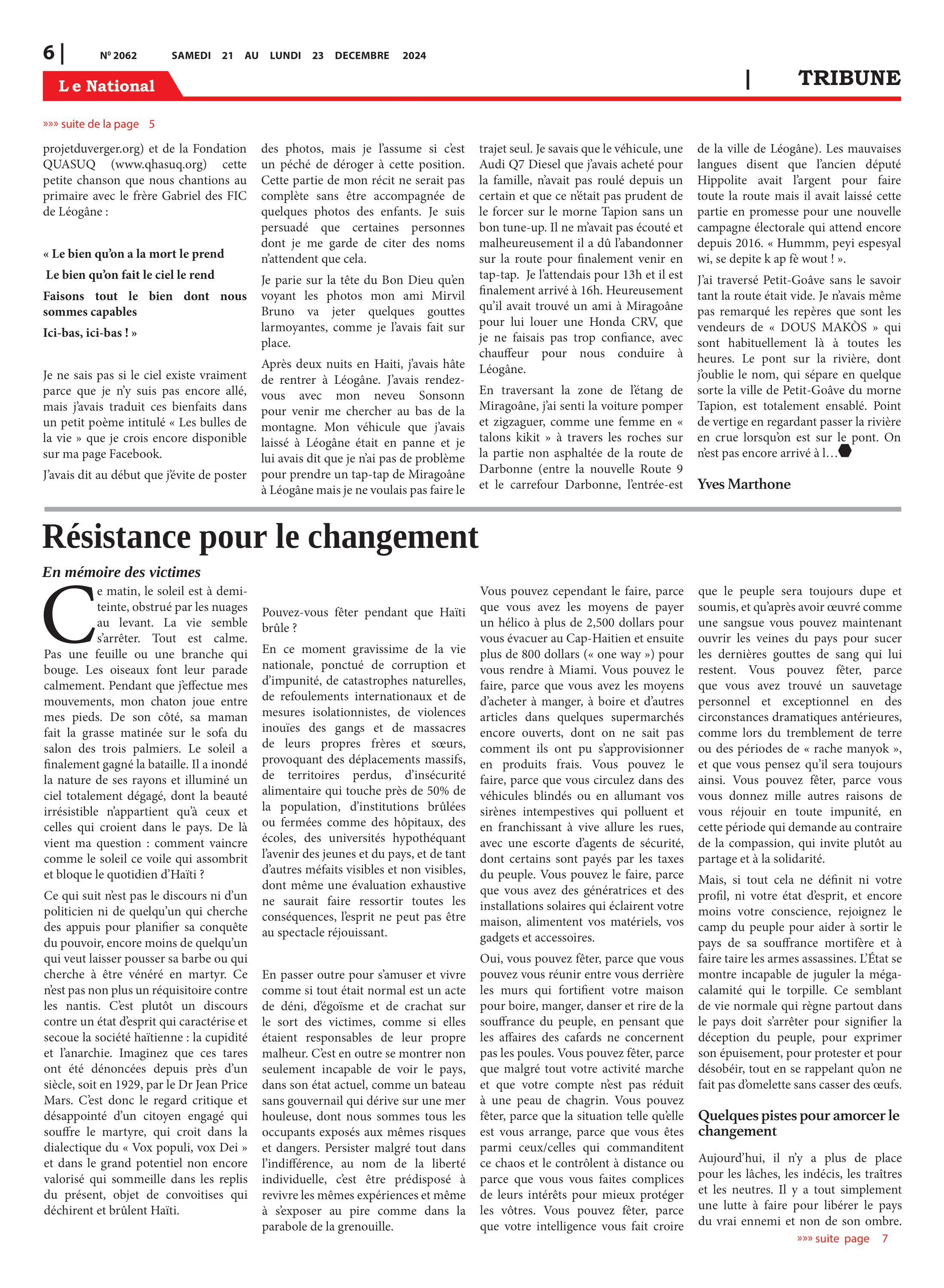 Page 6 de l'édition 2062