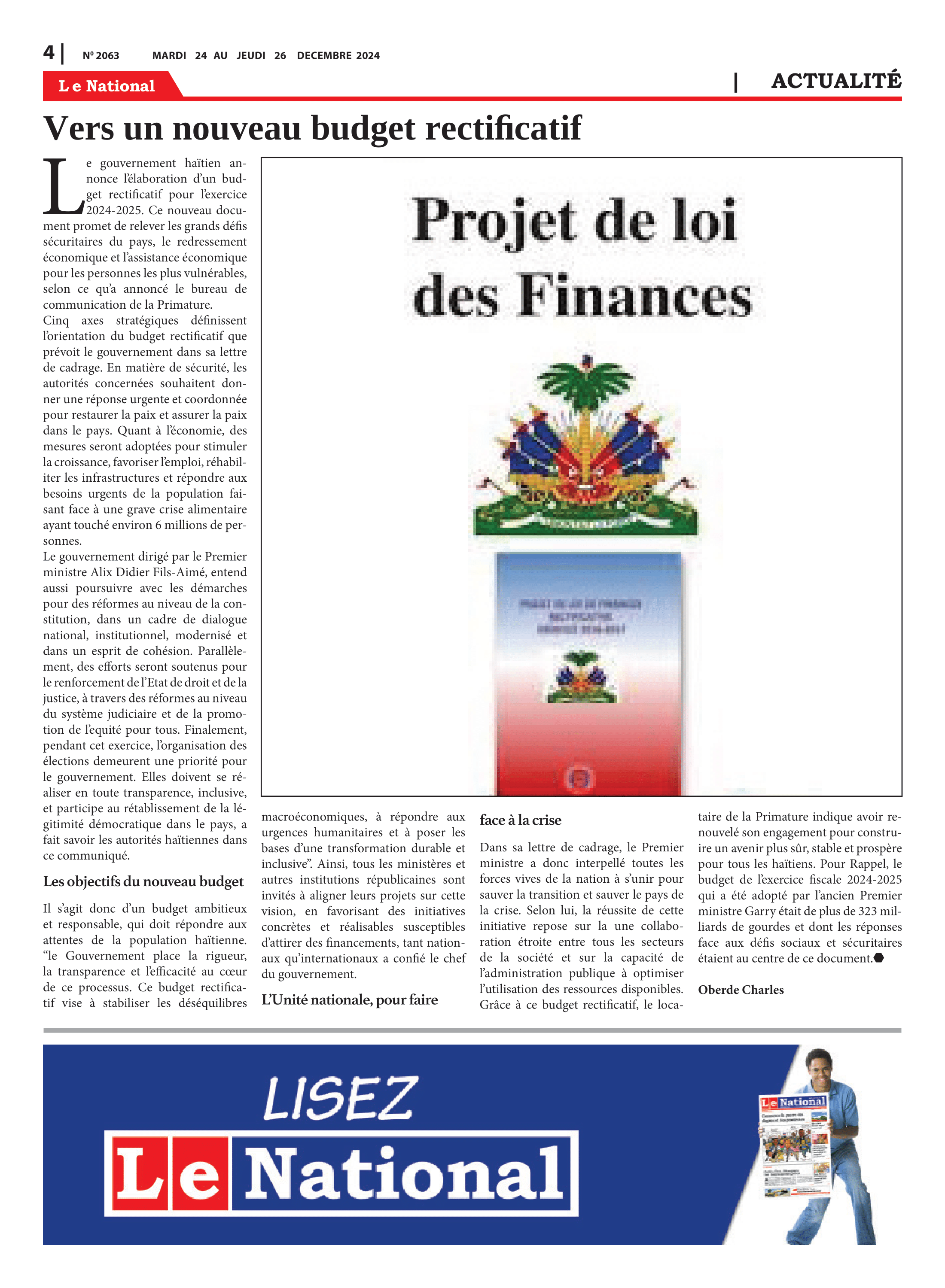Page 4 de l'édition 2063