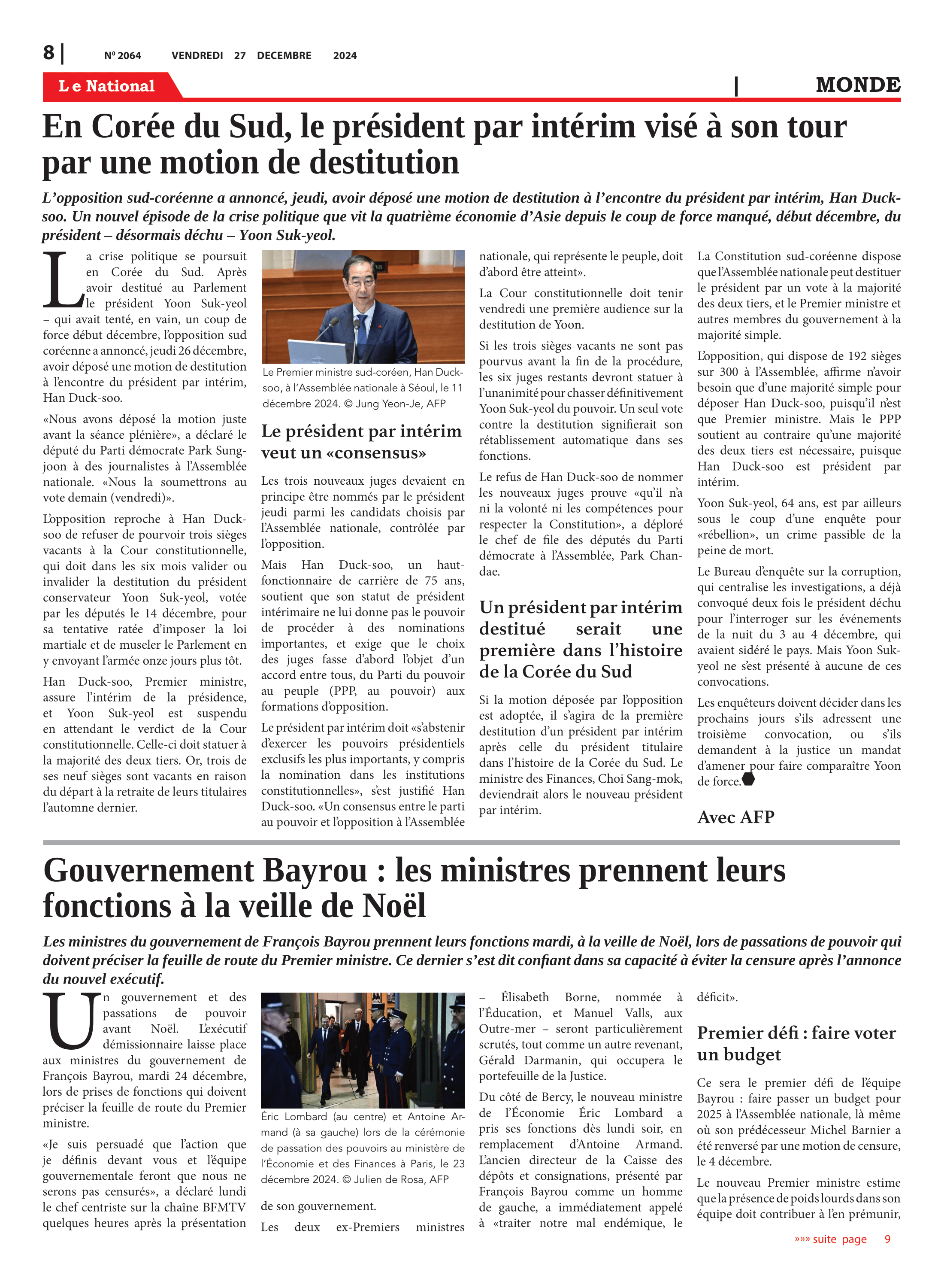 Page 8 de l'édition 2064
