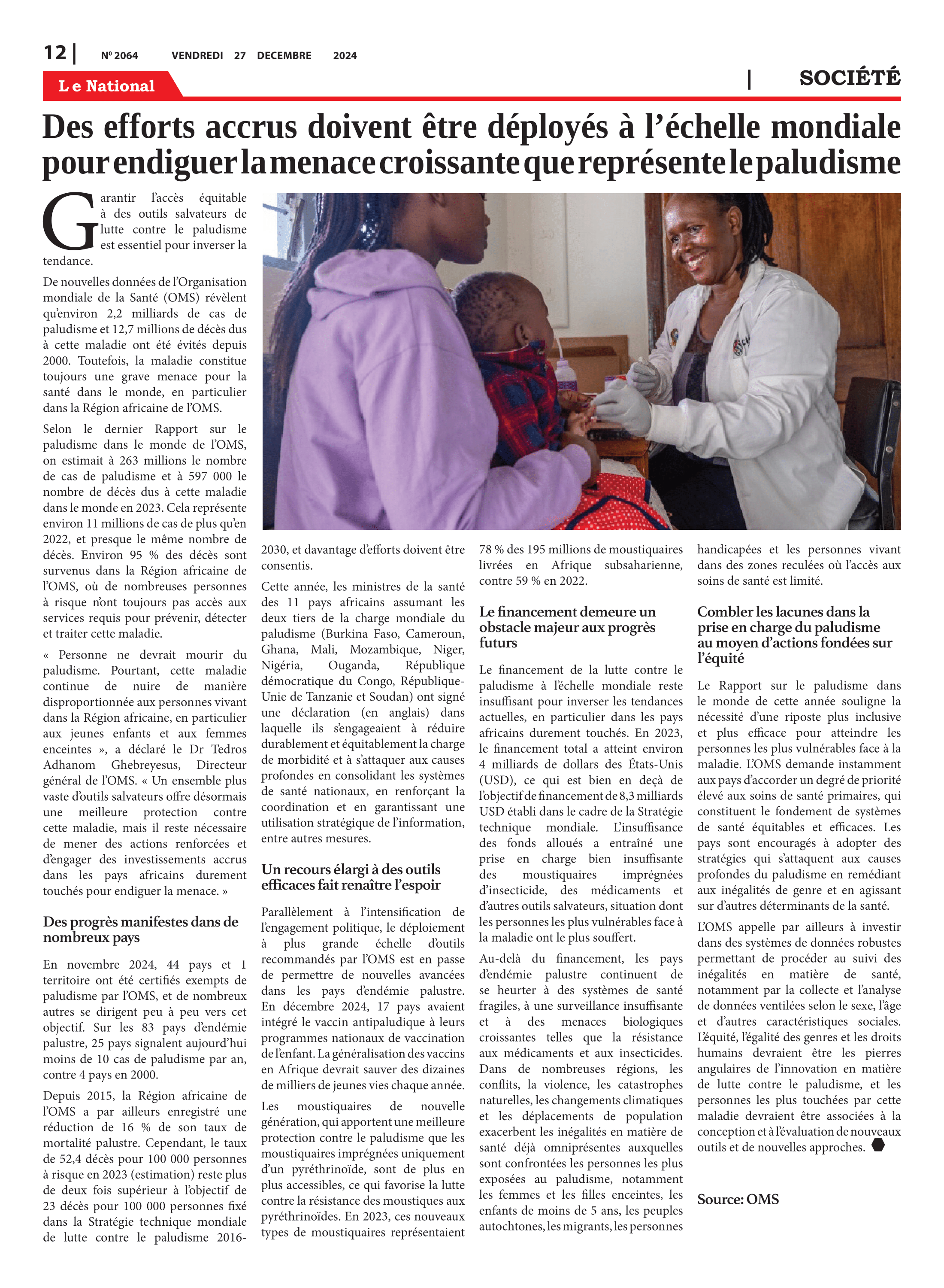 Page 12 de l'édition 2064