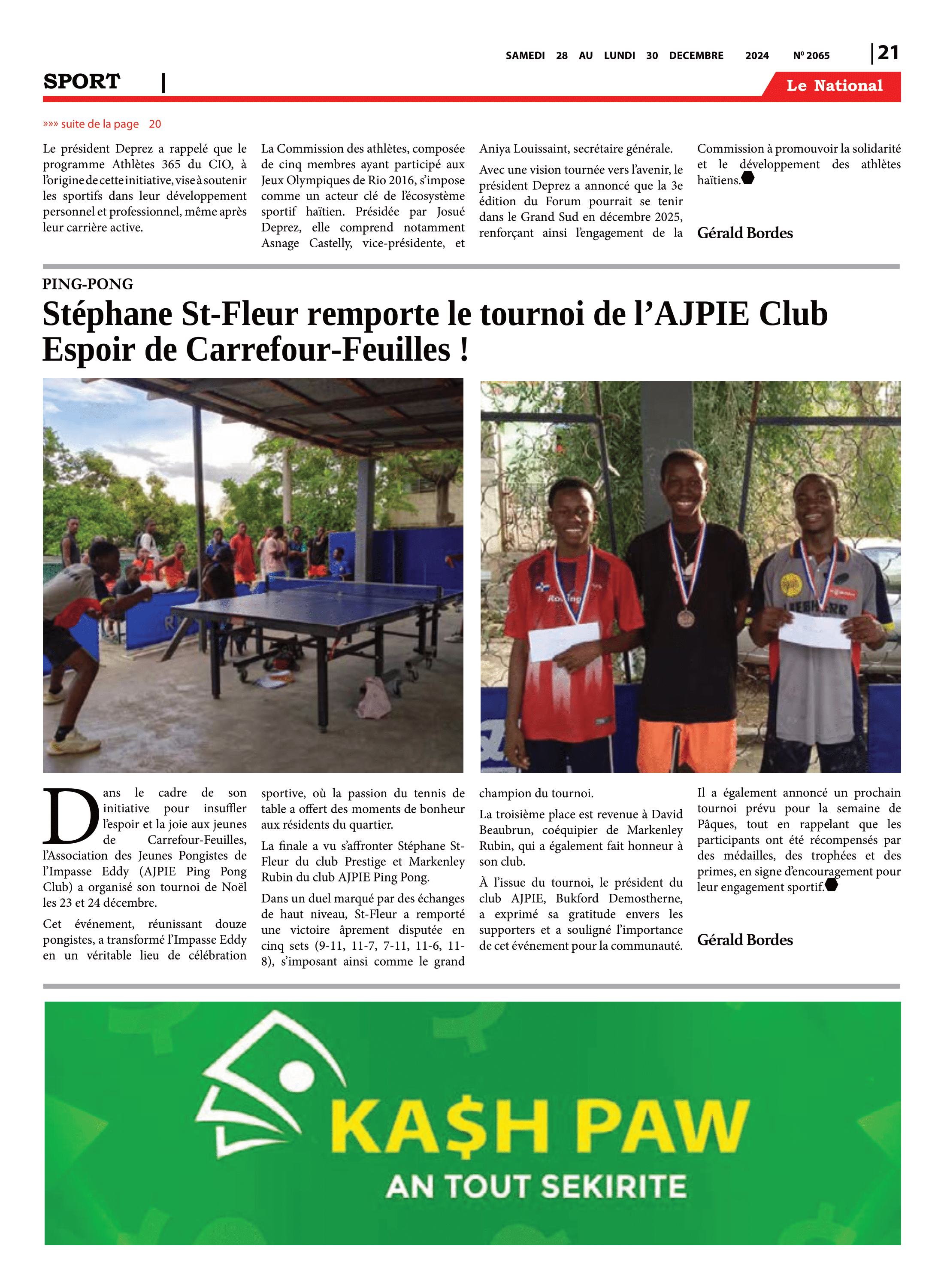 Page 21 de l'édition 2065