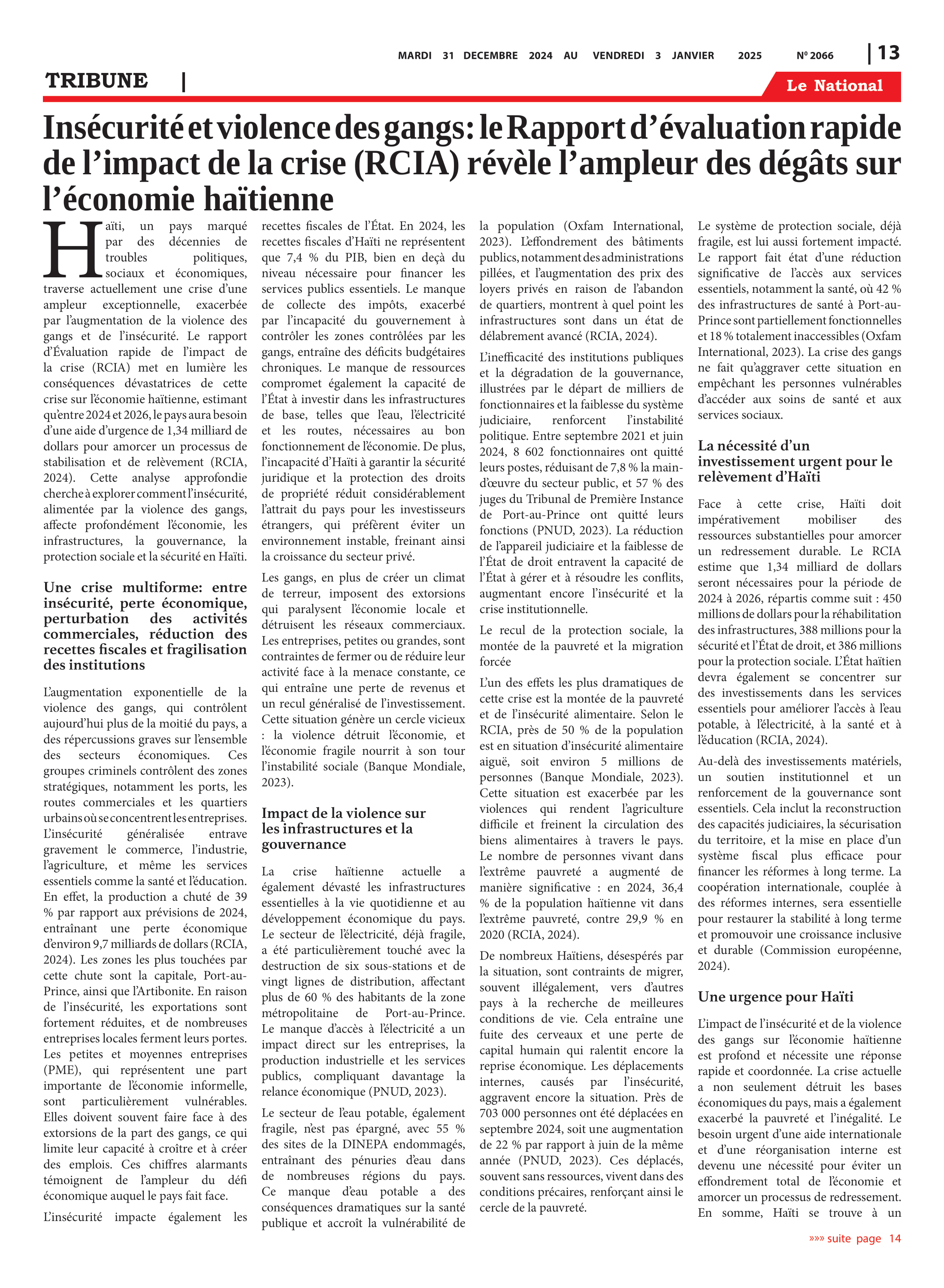 Page 13 de l'édition 2066
