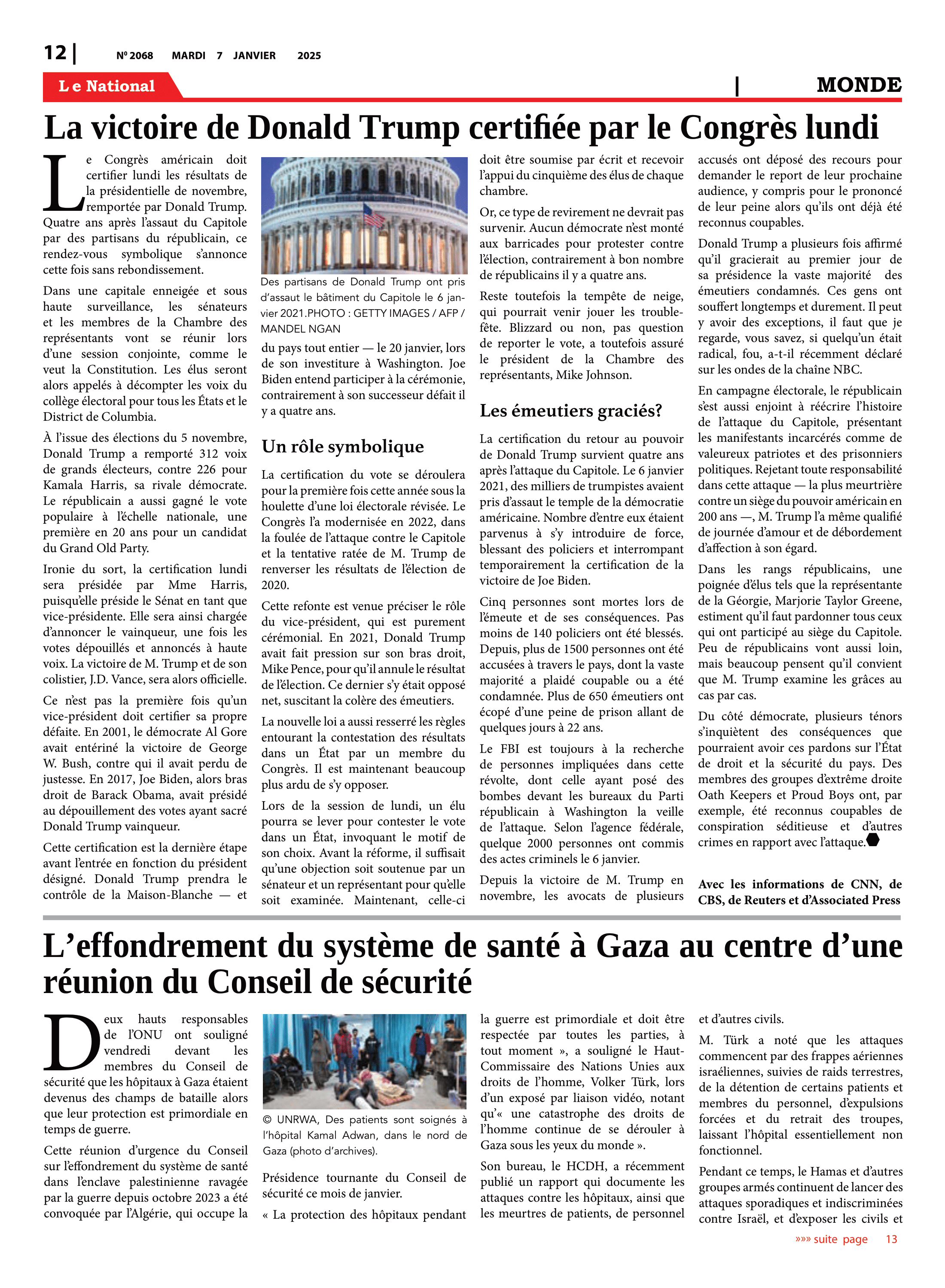 Page 12 de l'édition 2068