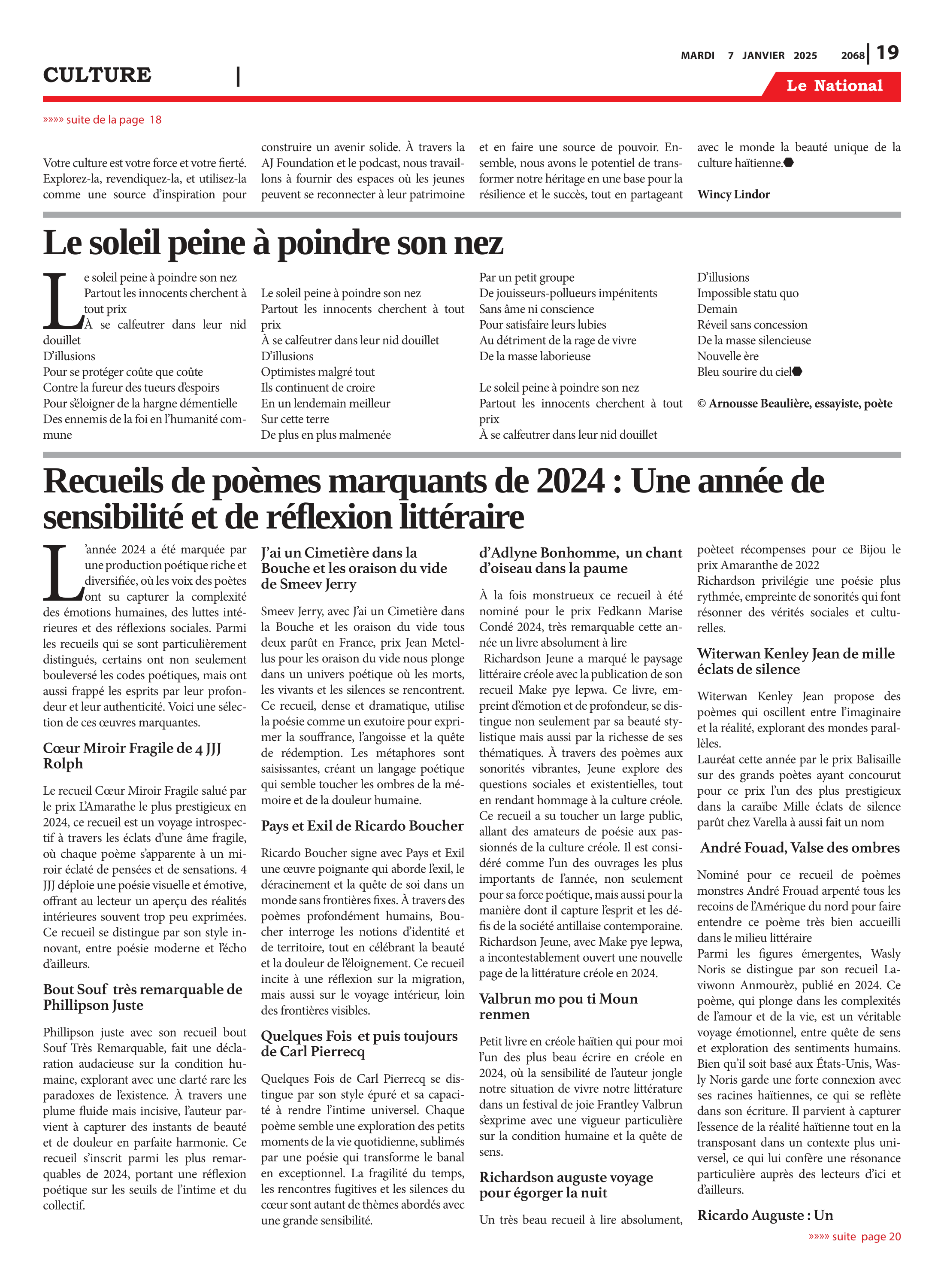 Page 19 de l'édition 2068
