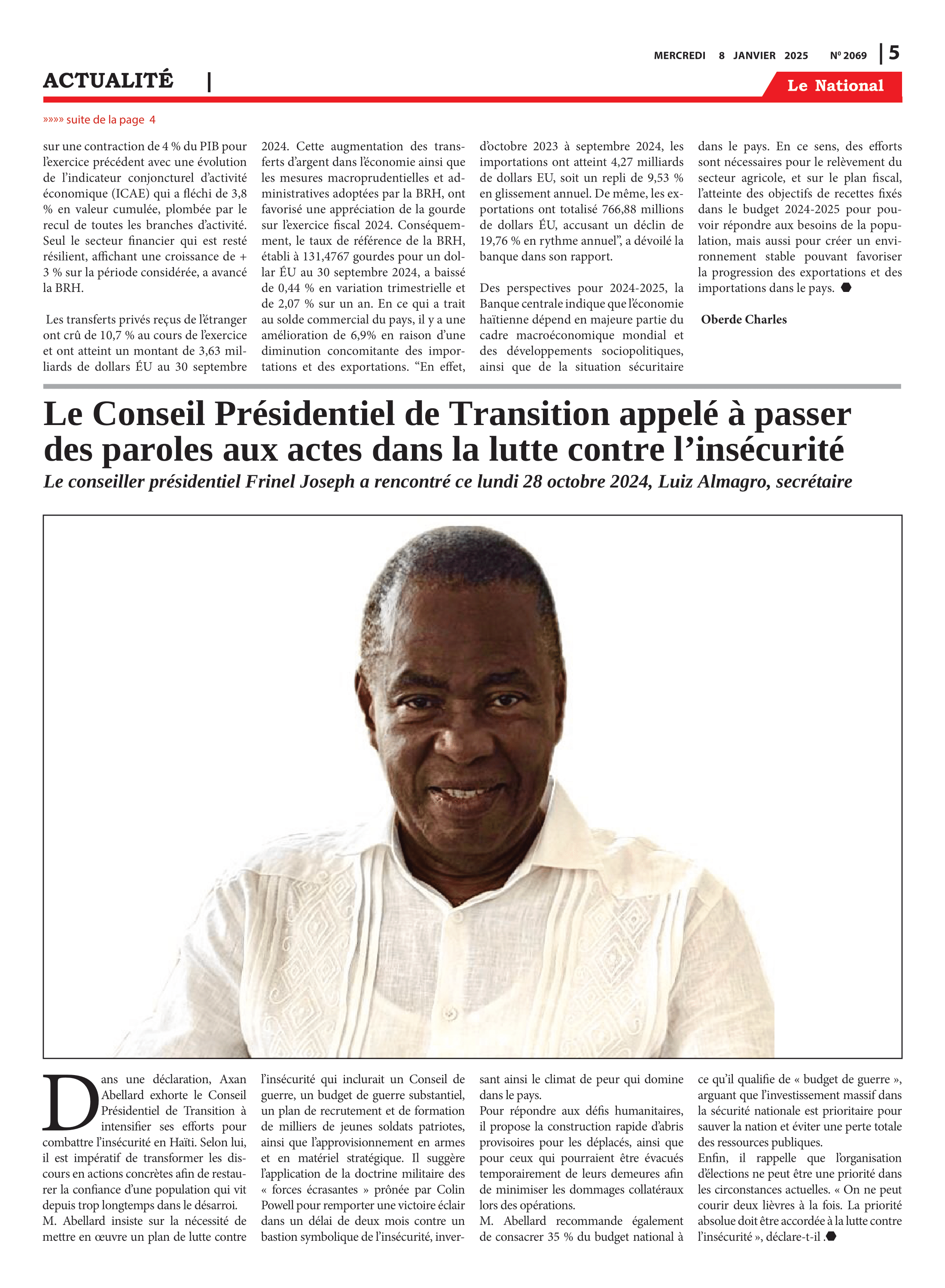 Page 5 de l'édition 2069
