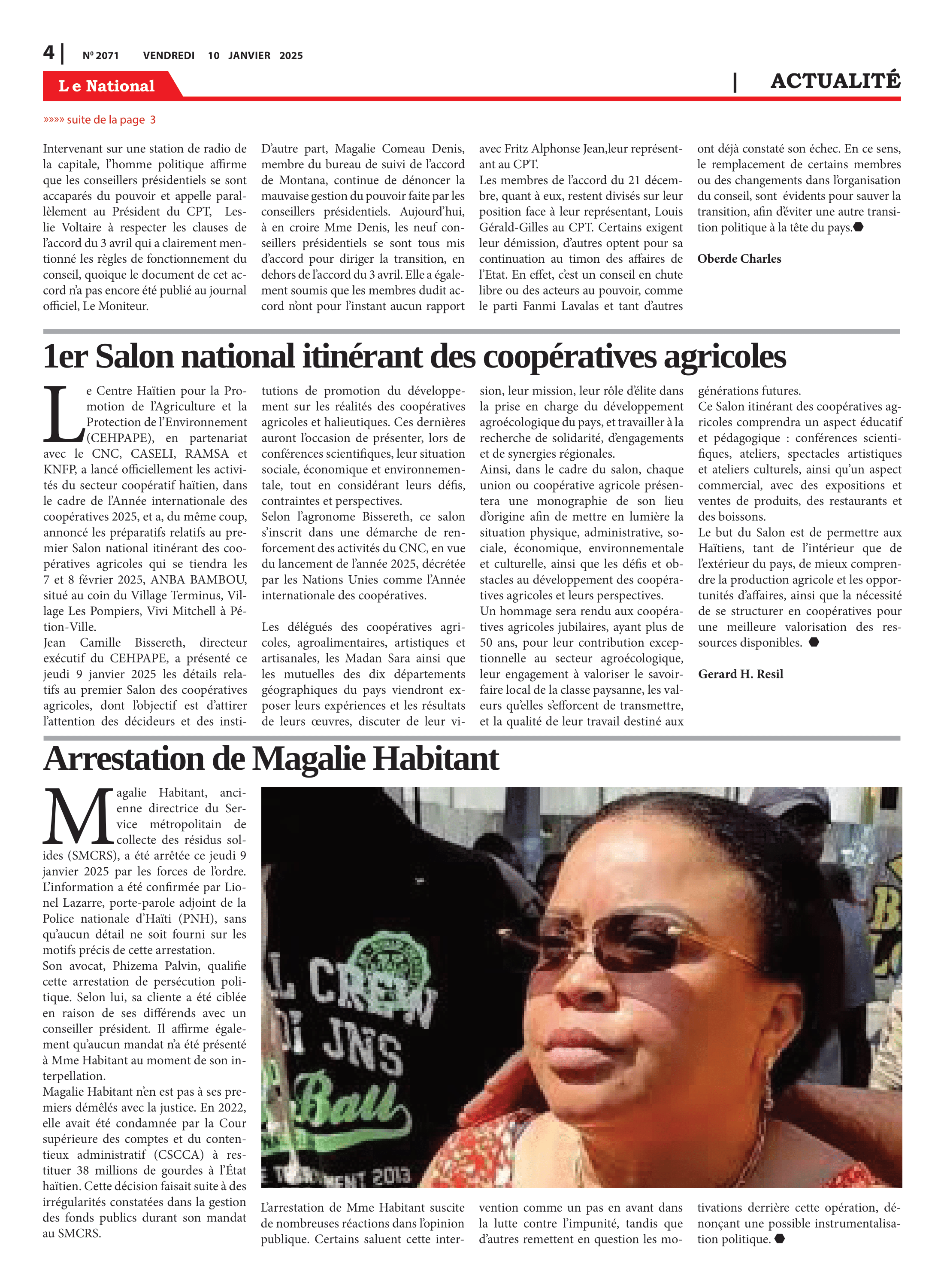 Page 4 de l'édition 2071