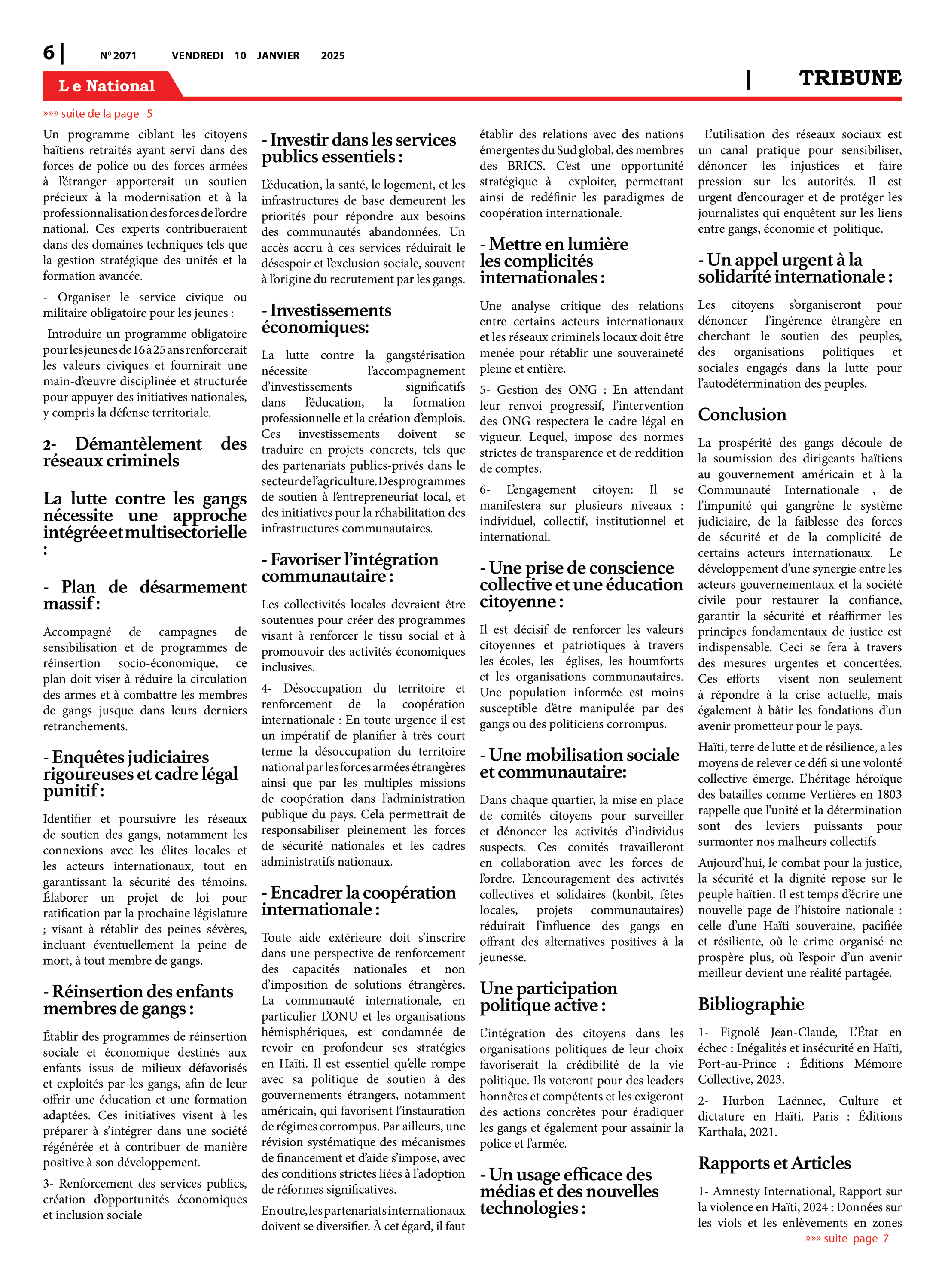 Page 6 de l'édition 2071