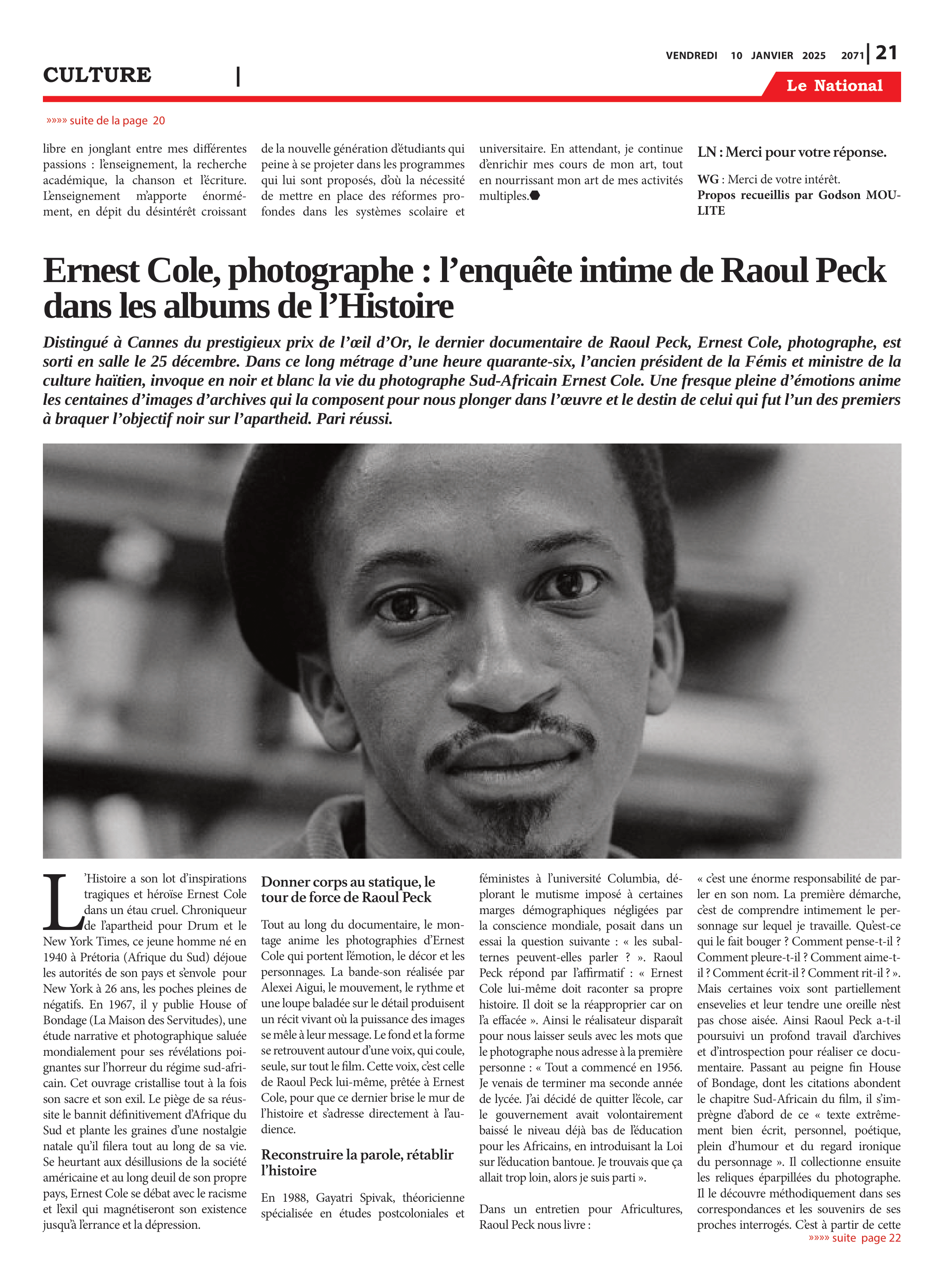 Page 21 de l'édition 2071