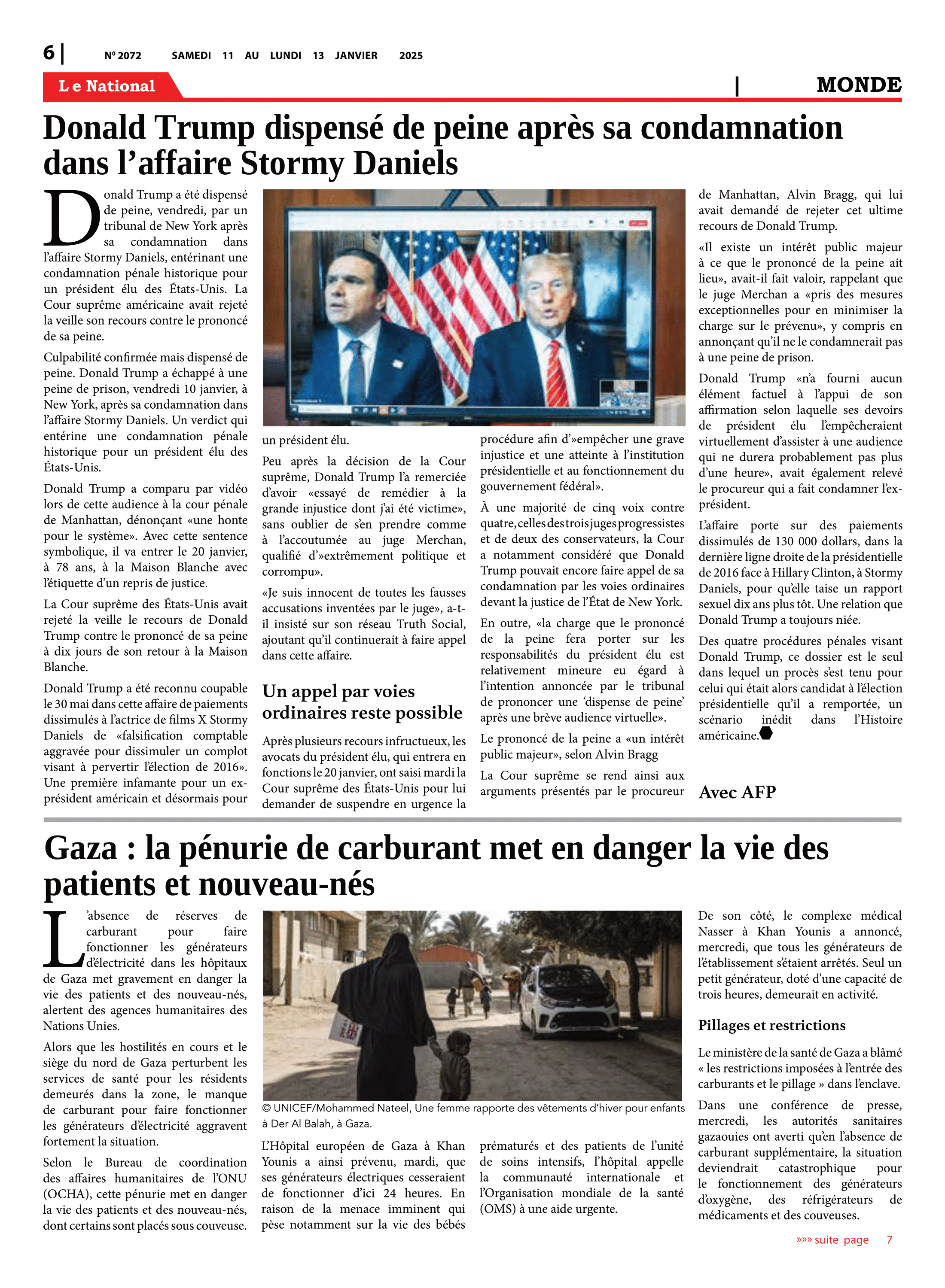 Page 6 de l'édition 2072