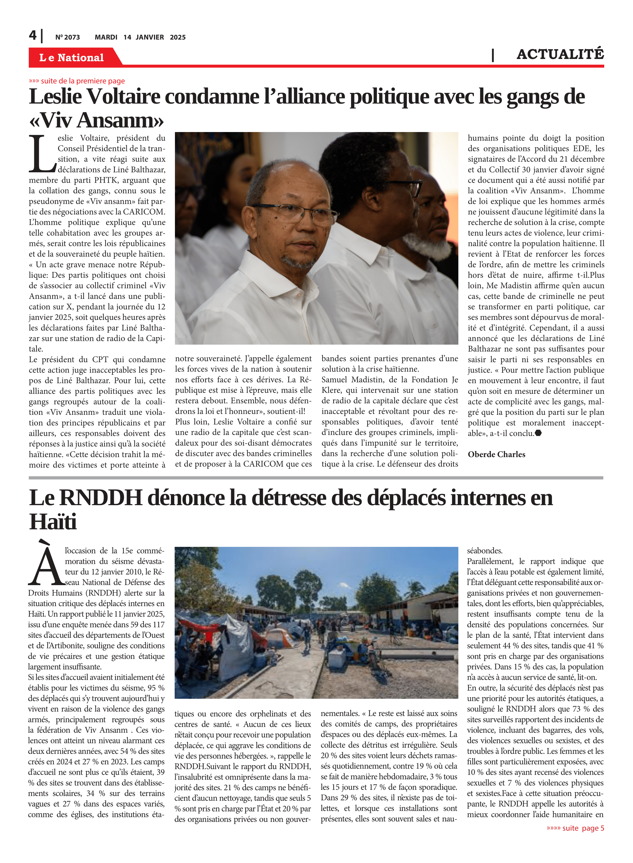 Page 4 de l'édition 2073