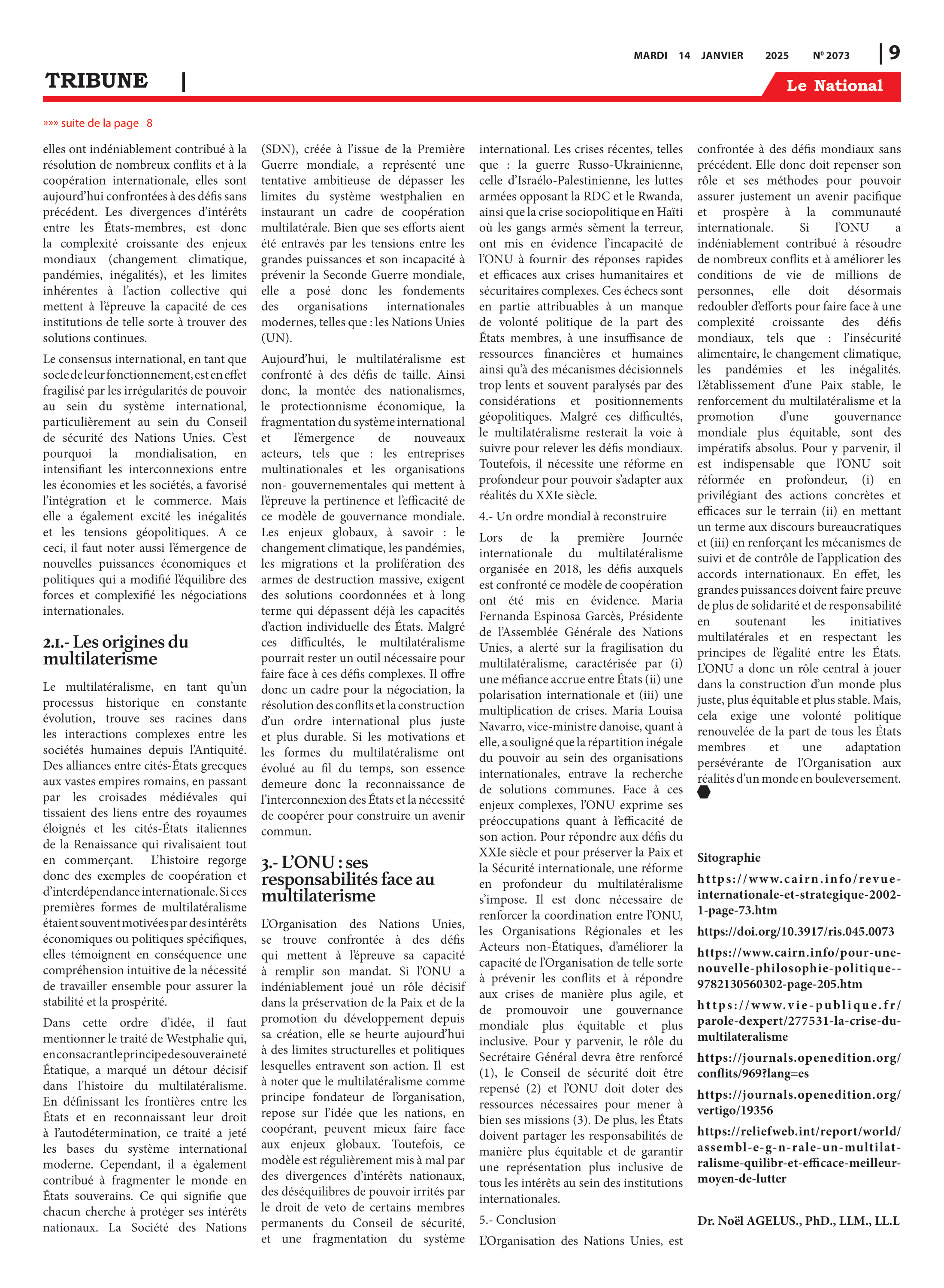 Page 9 de l'édition 2073