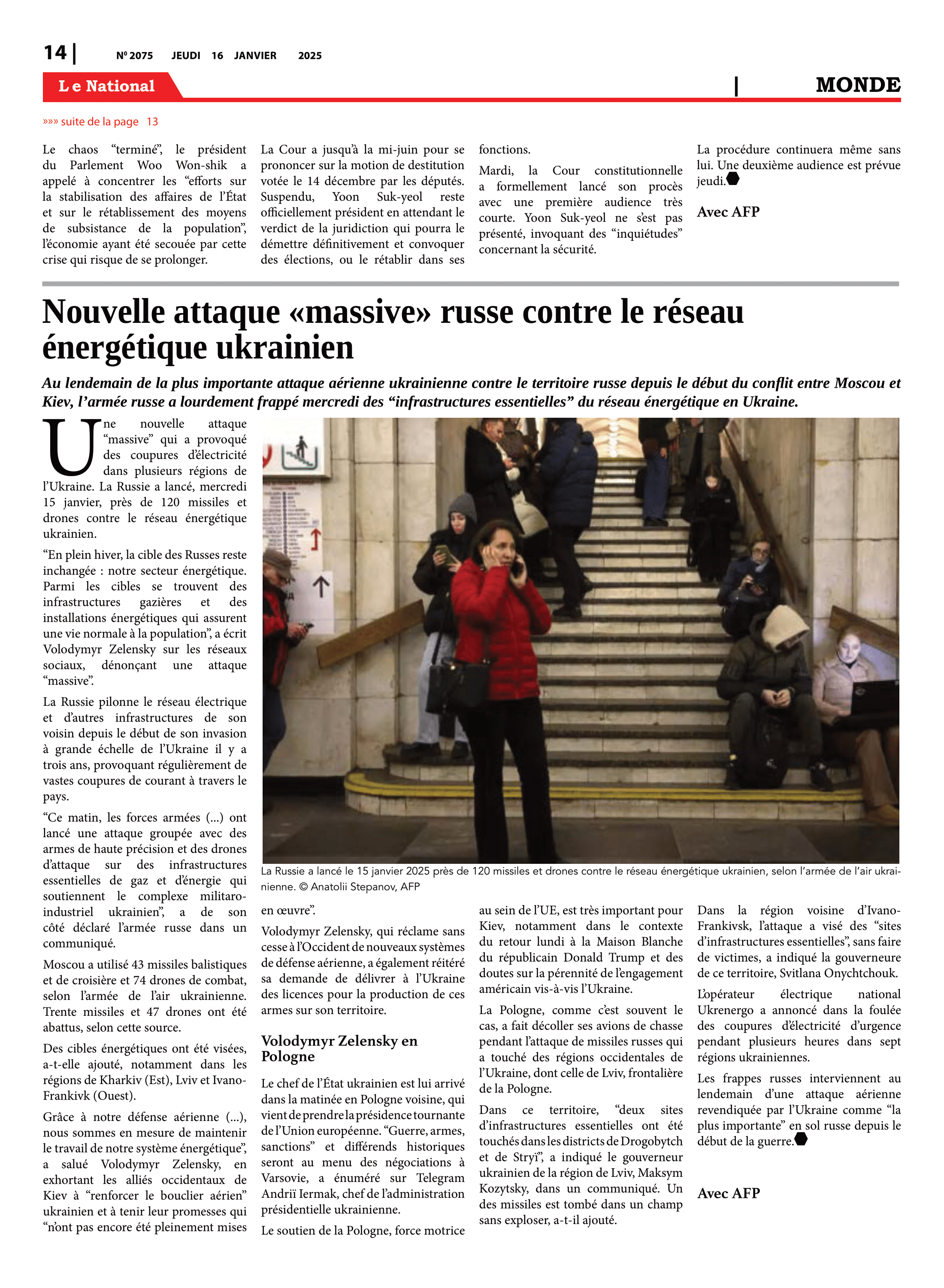 Page 14 de l'édition 2075