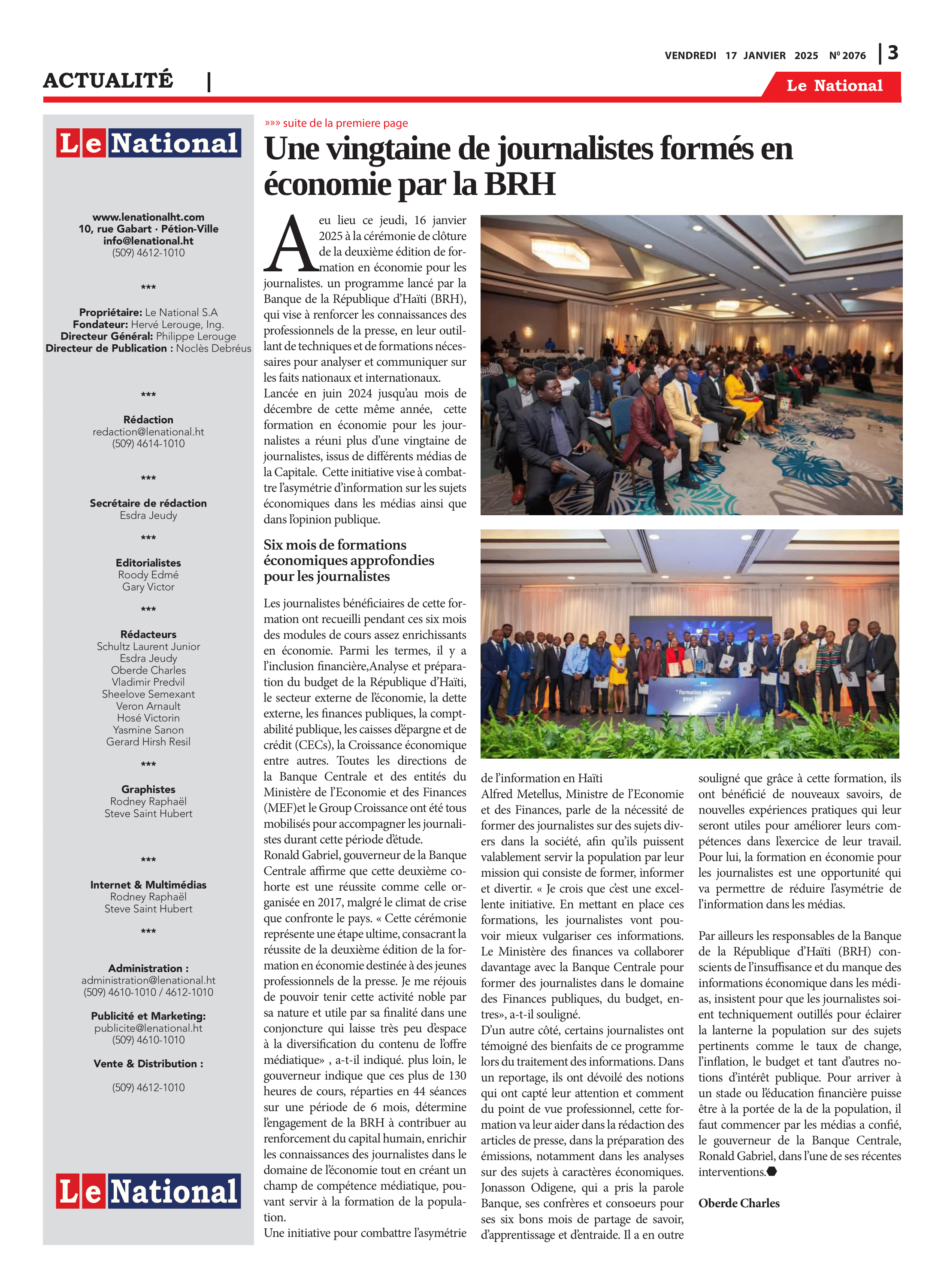 Page 3 de l'édition 2076