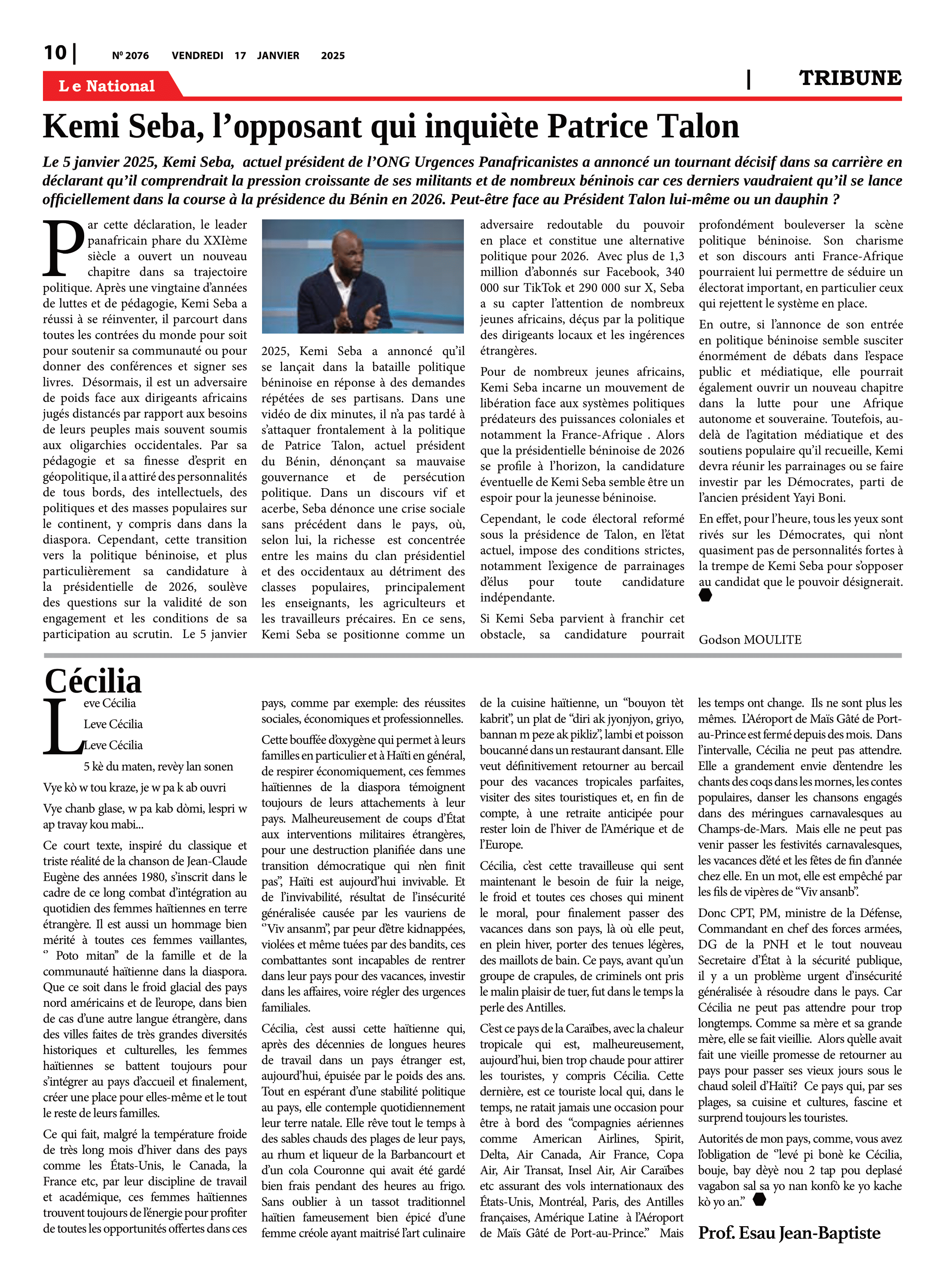 Page 10 de l'édition 2076