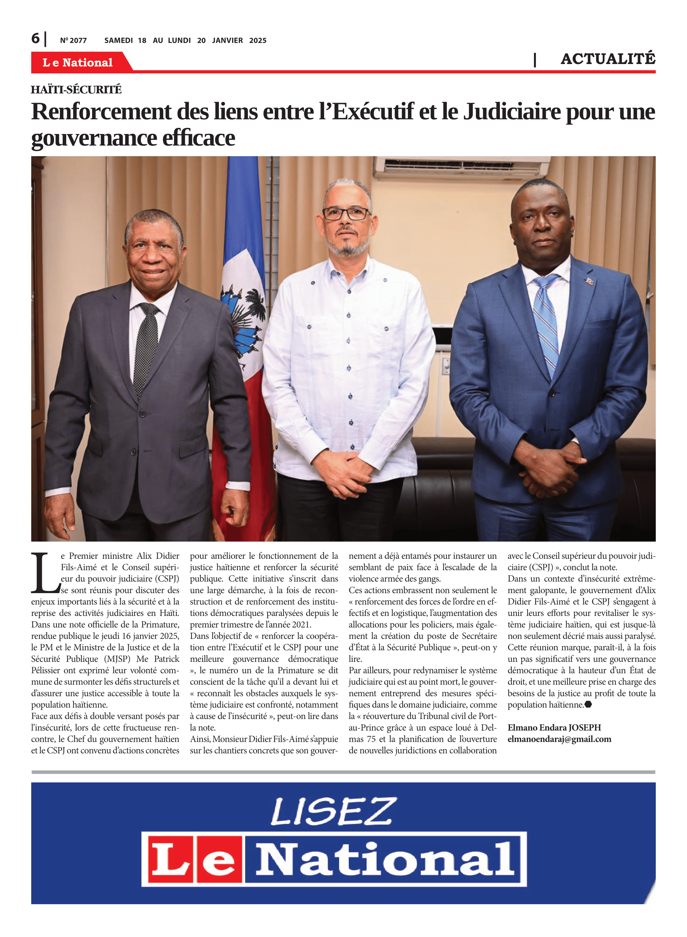 Page 6 de l'édition 2077