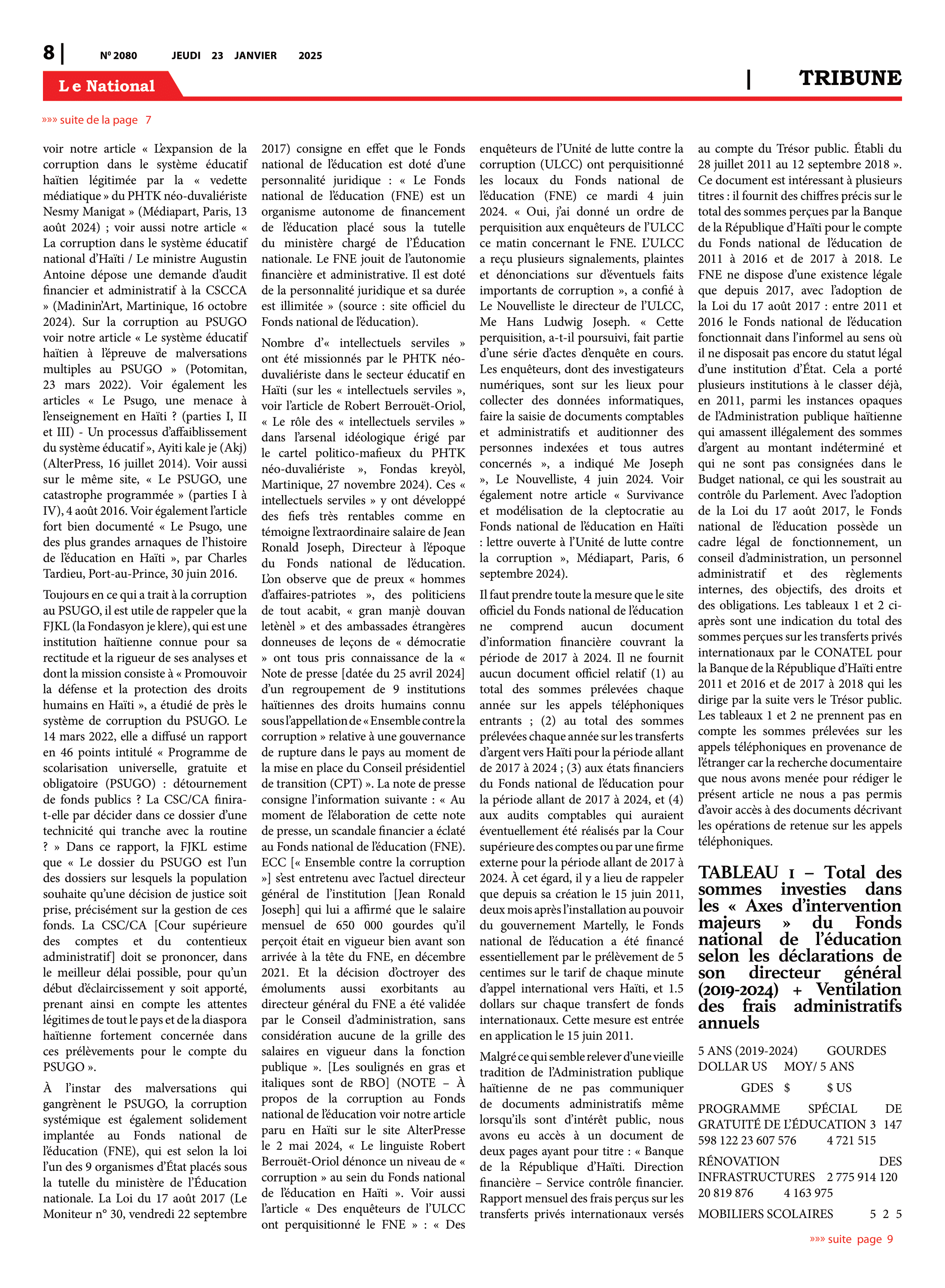 Page 8 de l'édition 2080