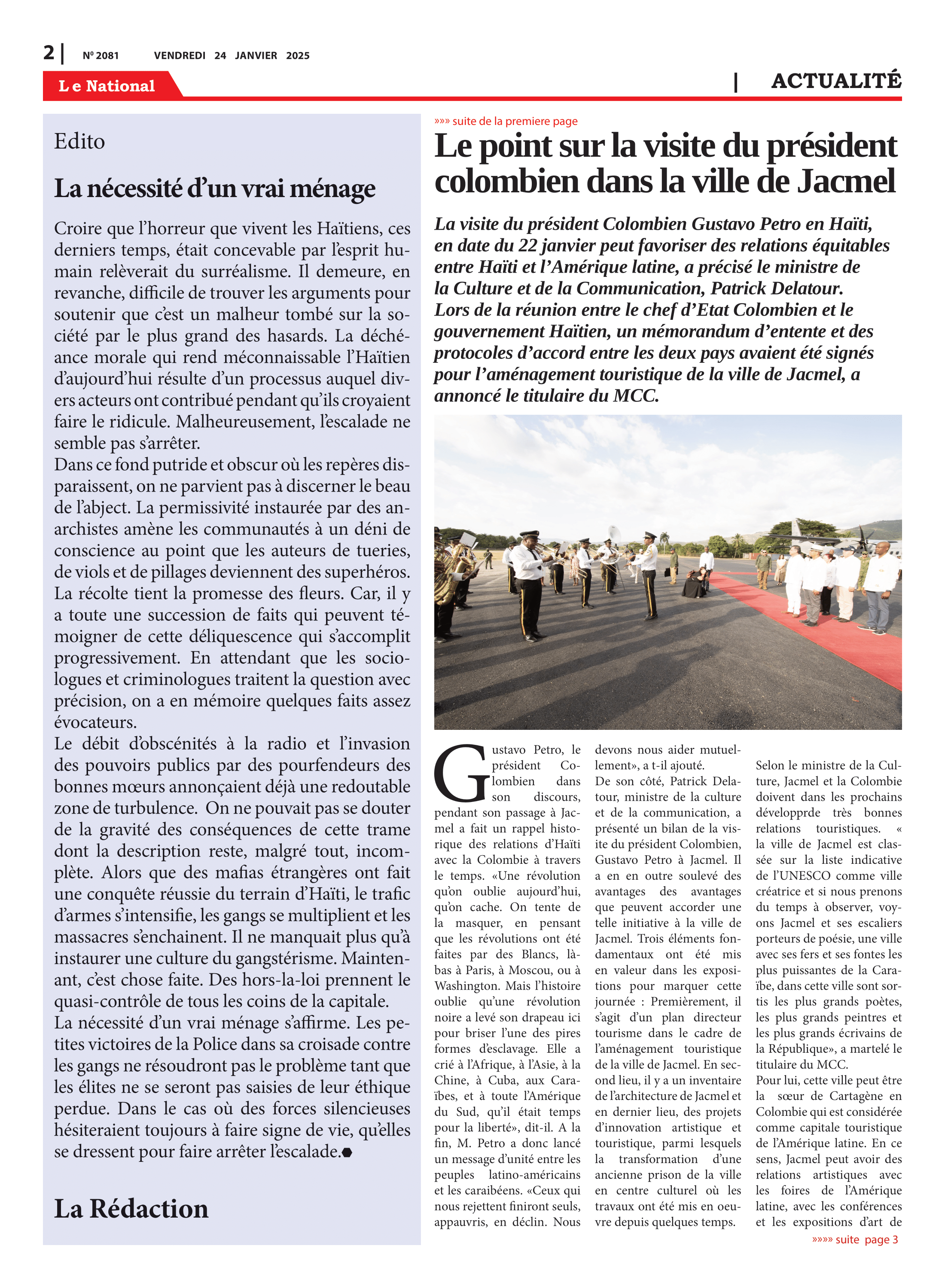 Page 2 de l'édition 2081