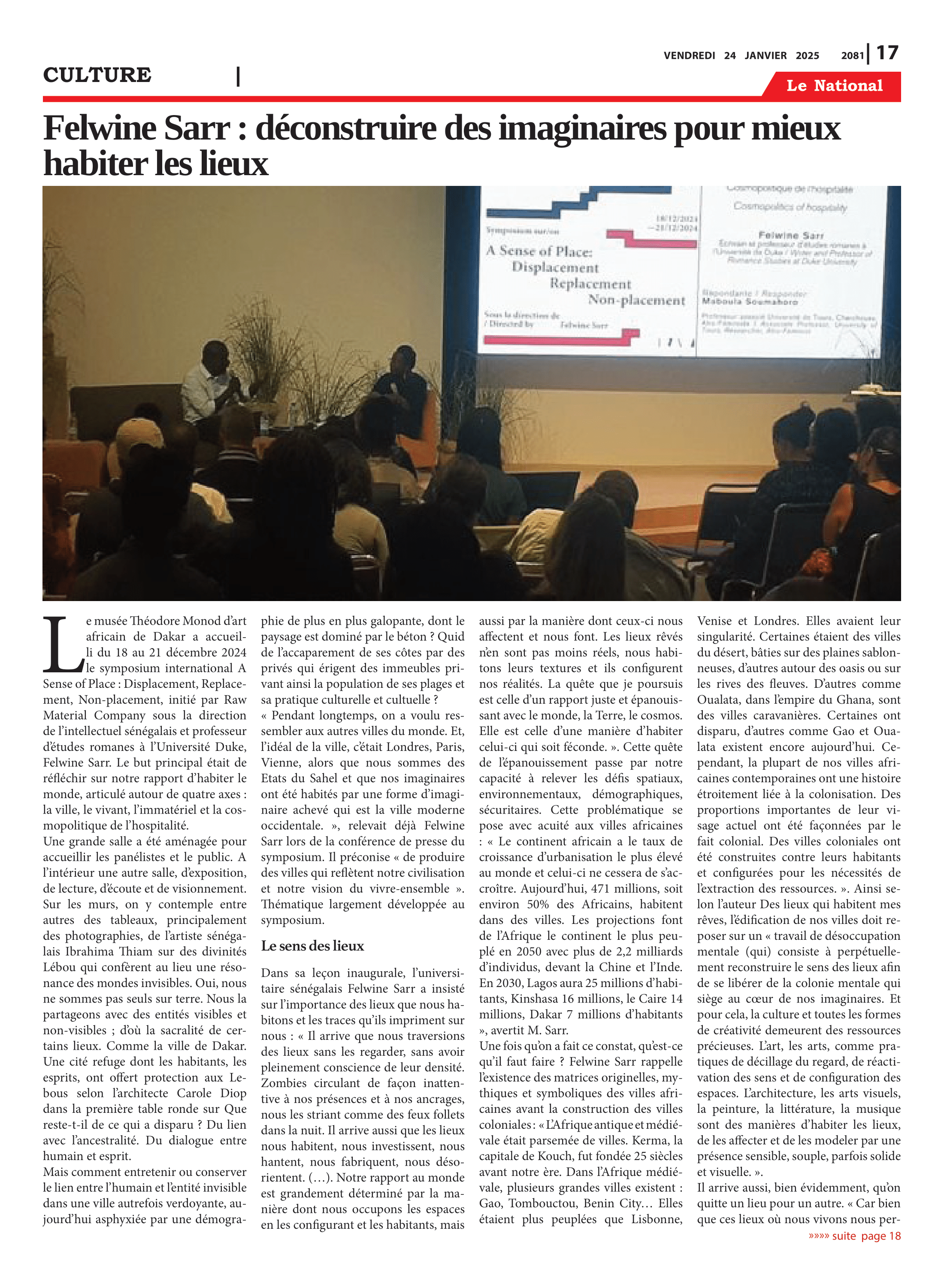 Page 17 de l'édition 2081