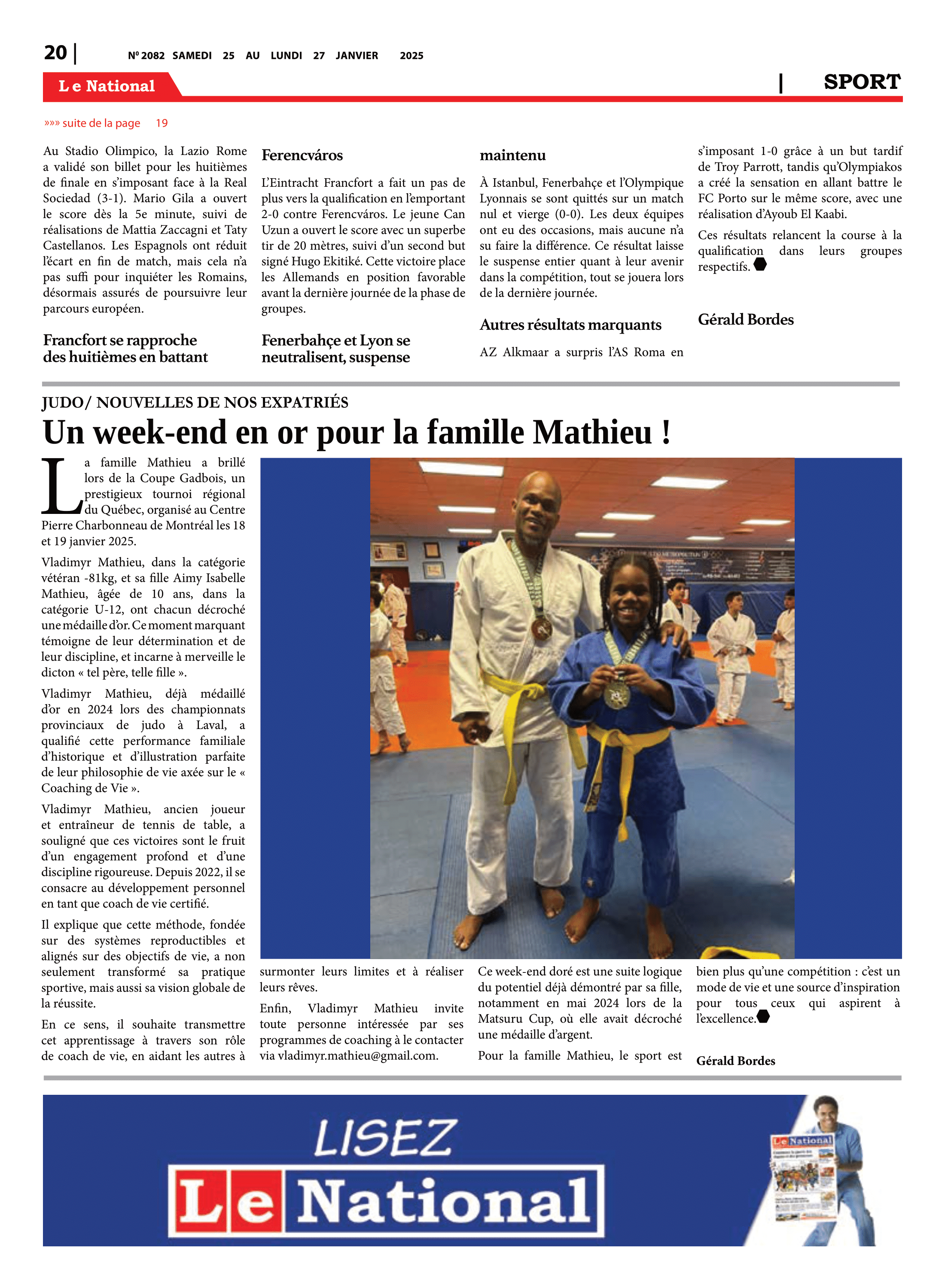 Page 20 de l'édition 2082