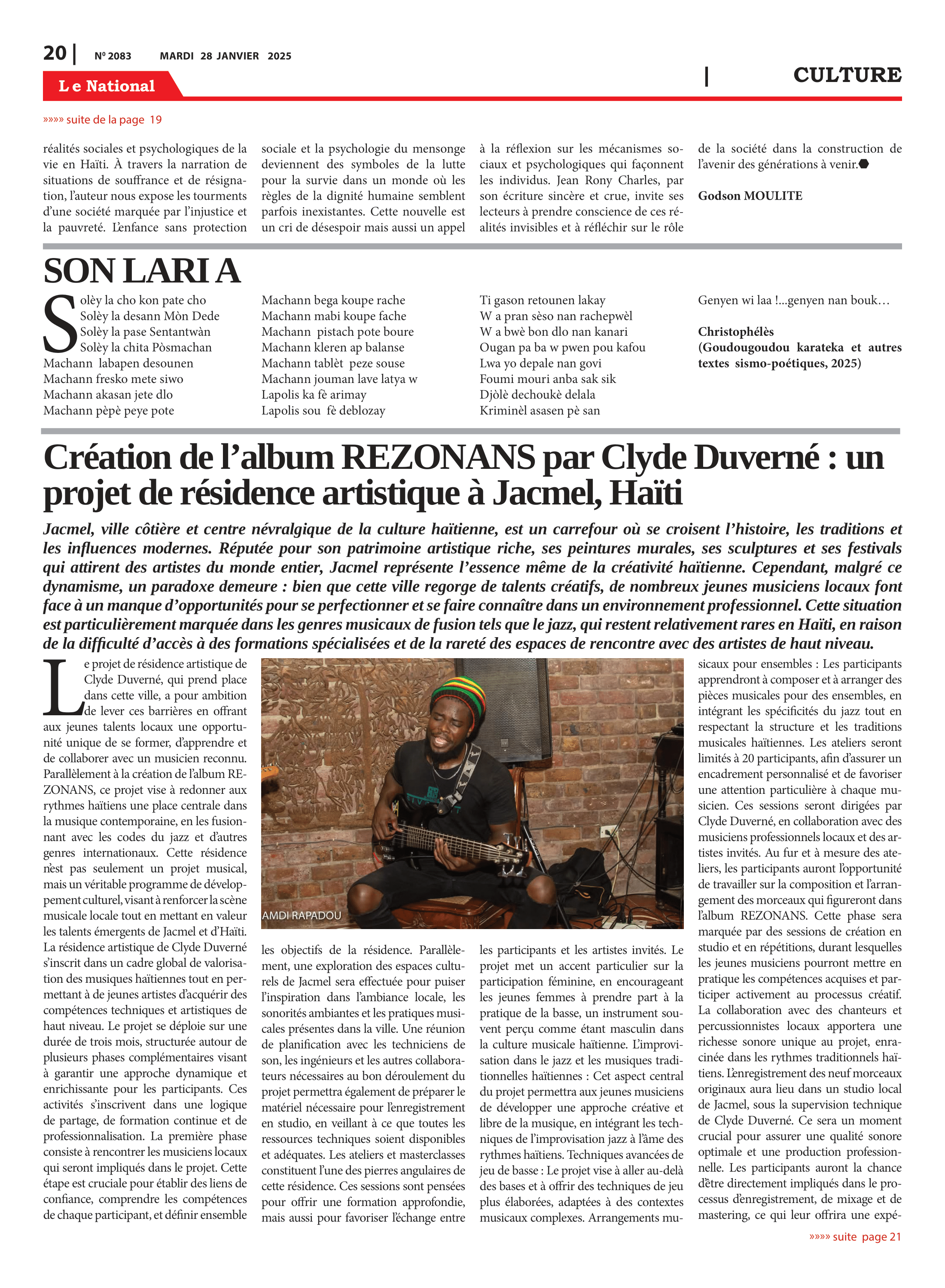 Page 20 de l'édition 2083