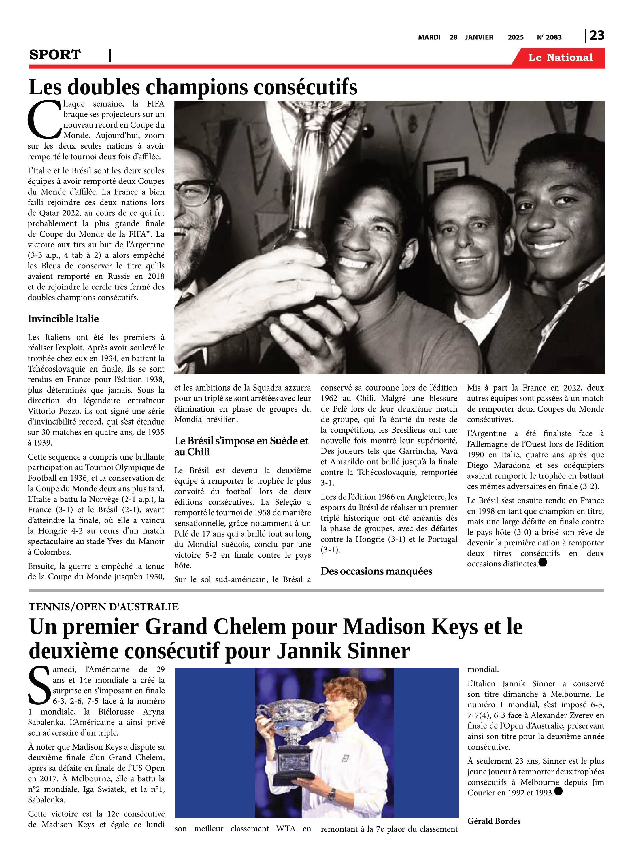 Page 23 de l'édition 2083
