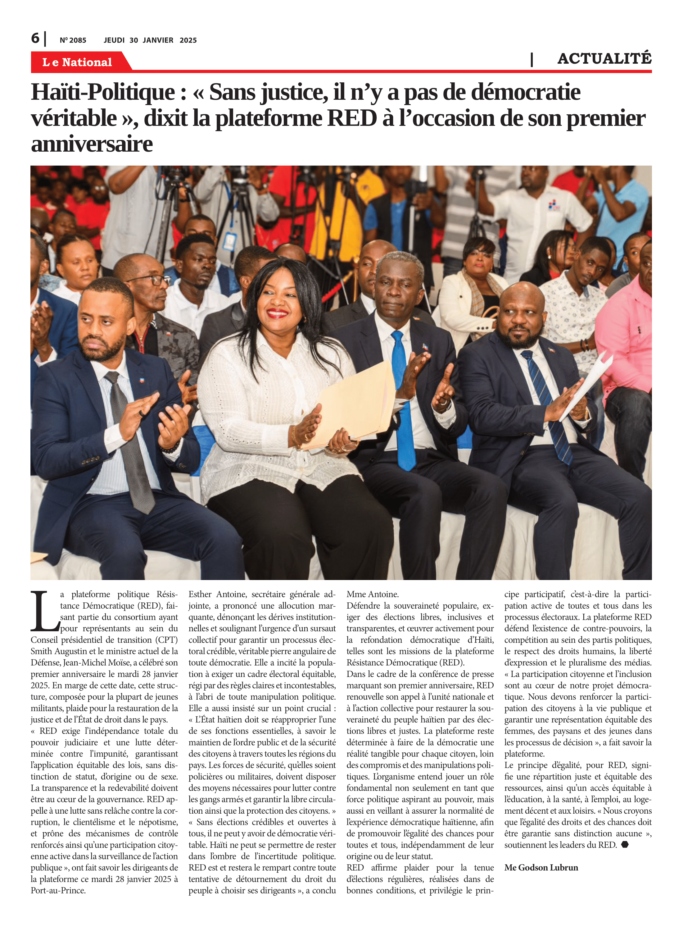 Page 6 de l'édition 2085