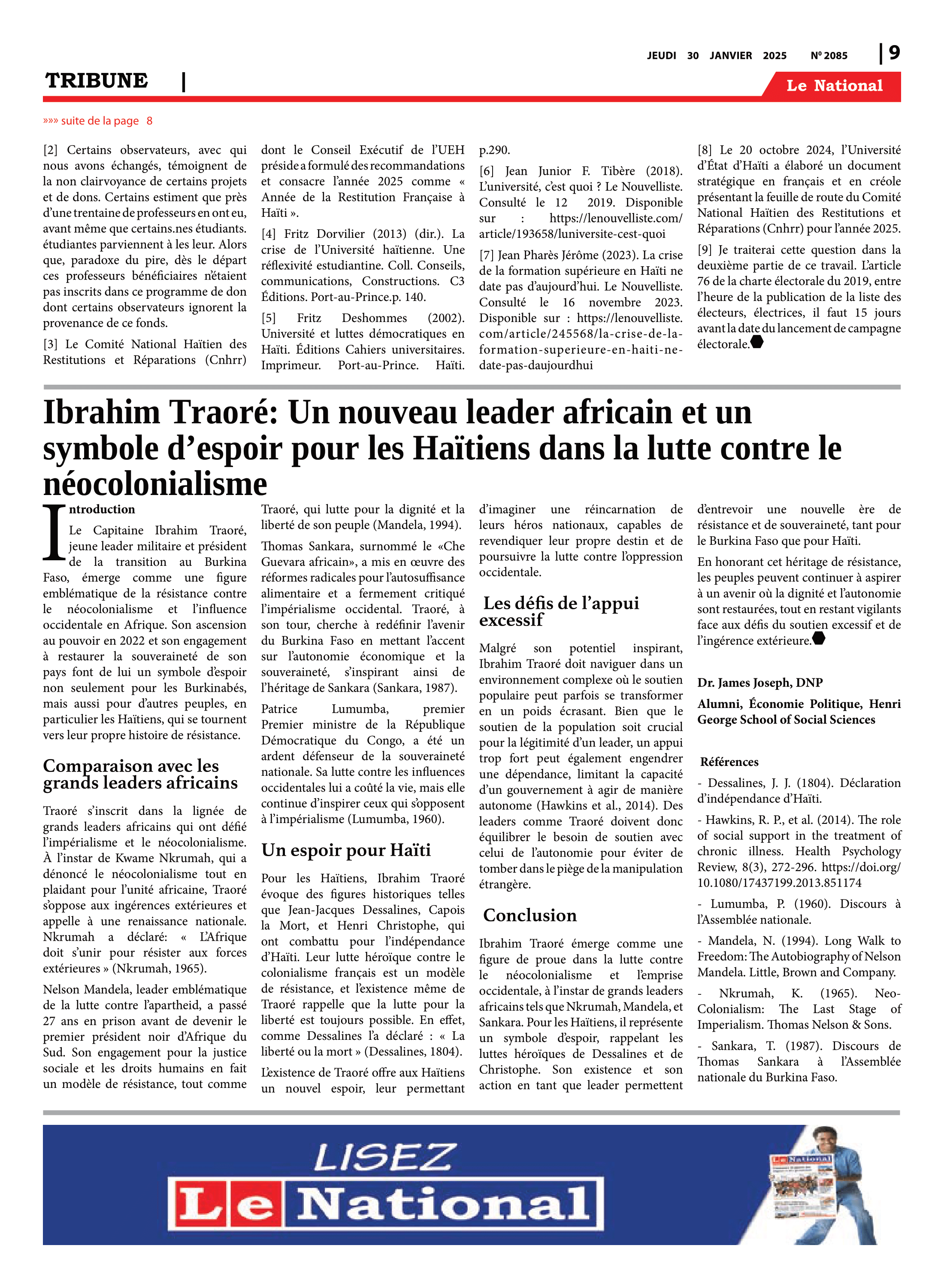 Page 9 de l'édition 2085