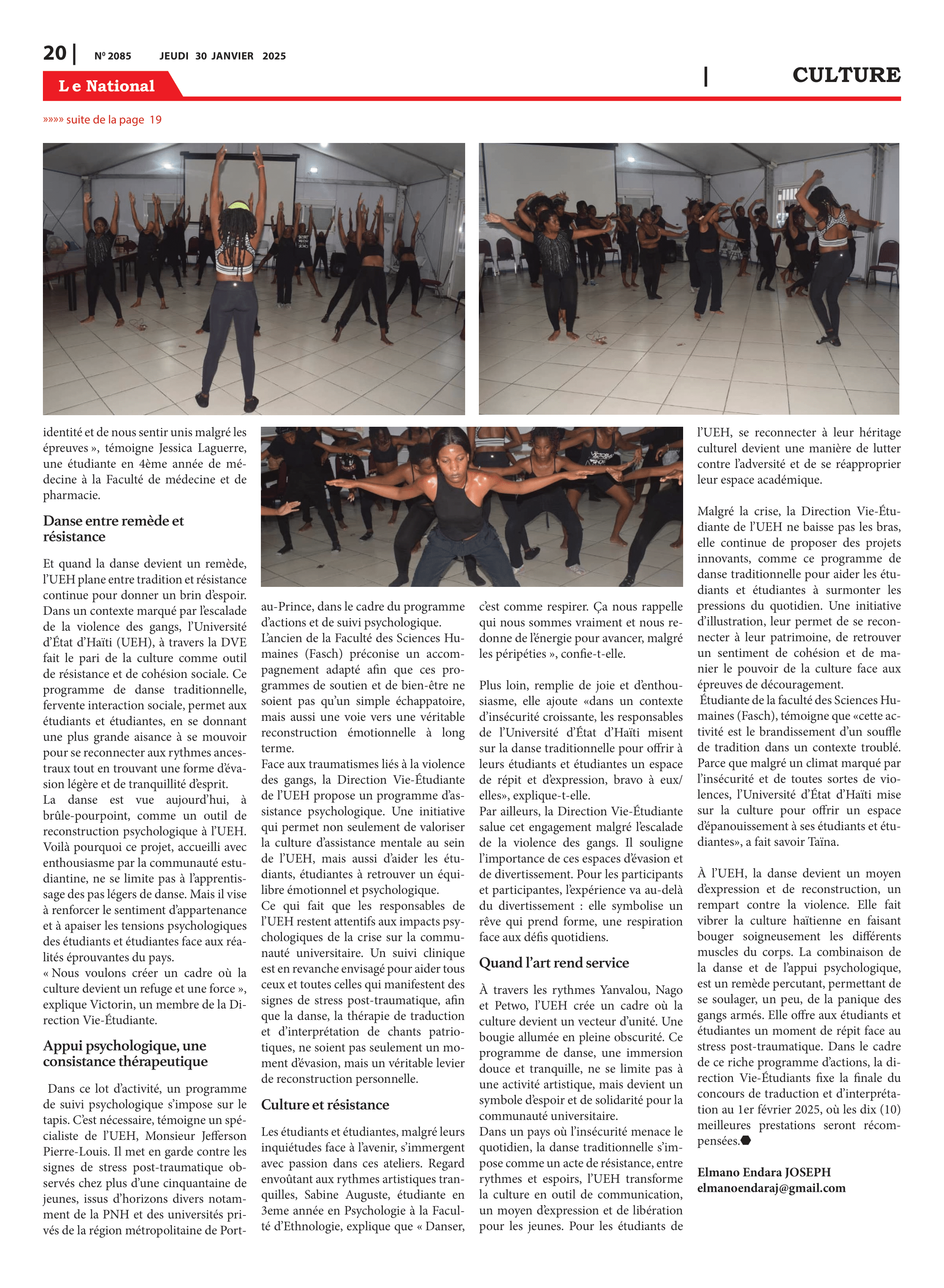 Page 20 de l'édition 2085