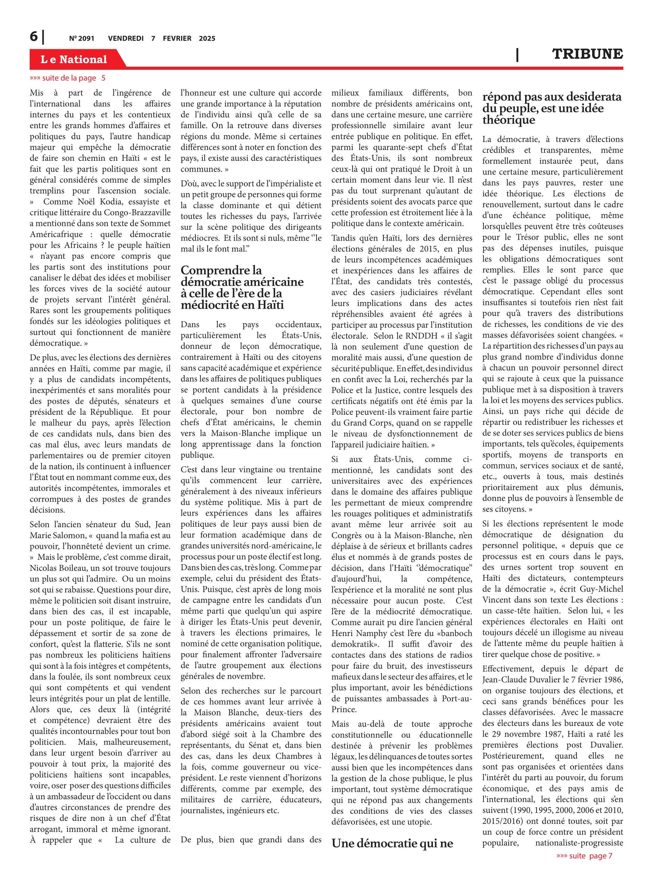 Page 6 de l'édition 2091