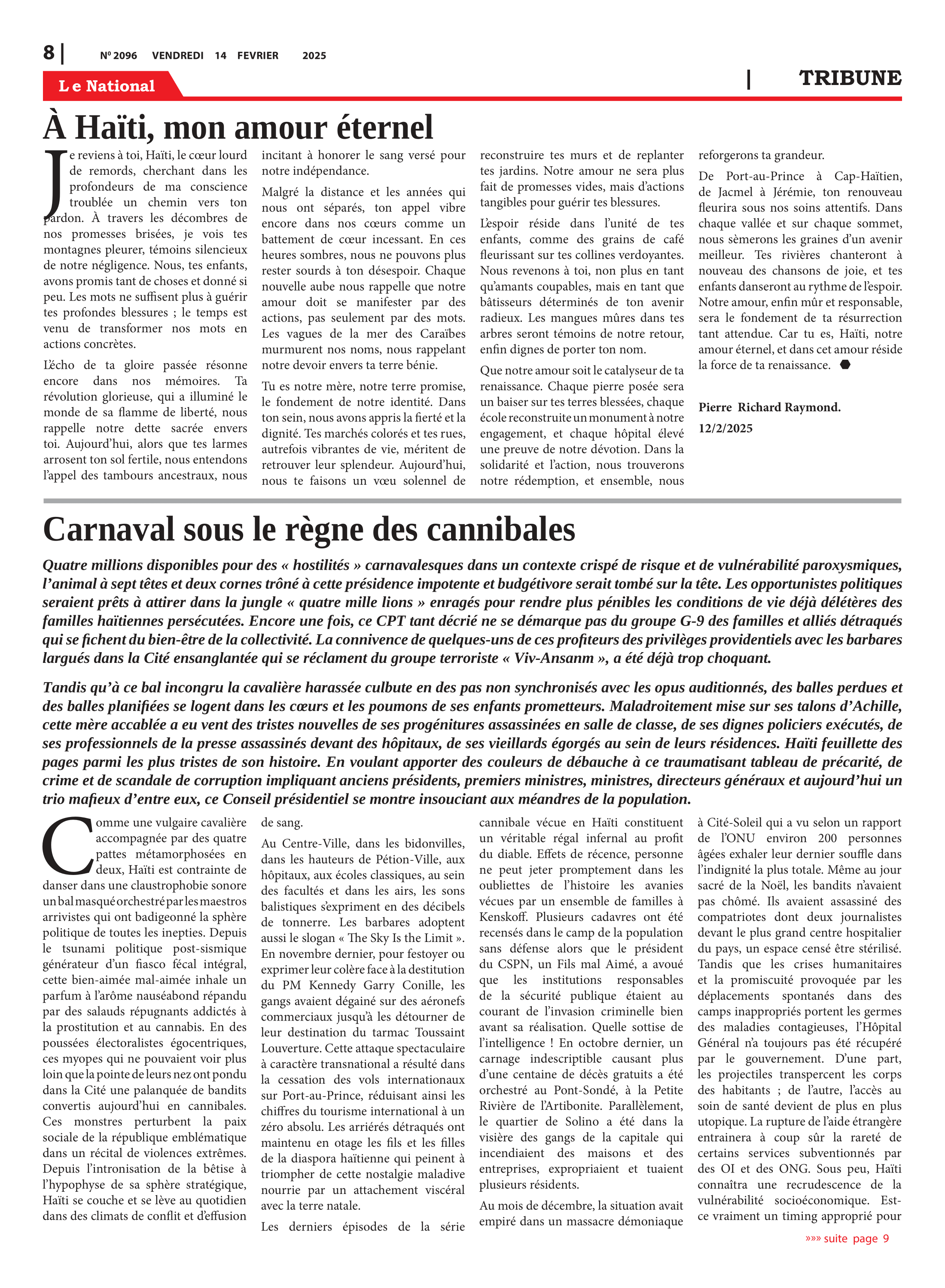 Page 8 de l'édition 2096