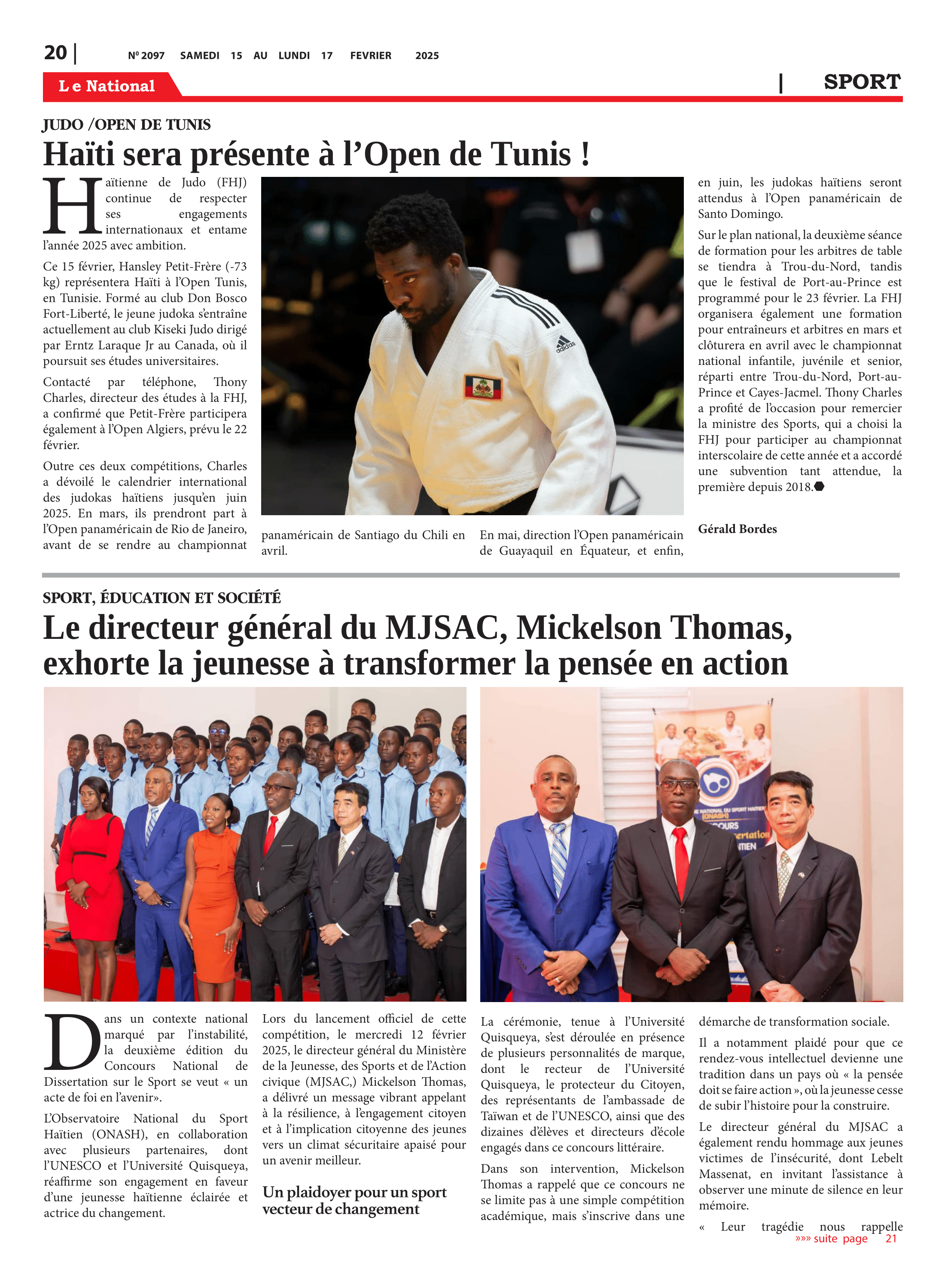 Page 22 de l'édition 2097