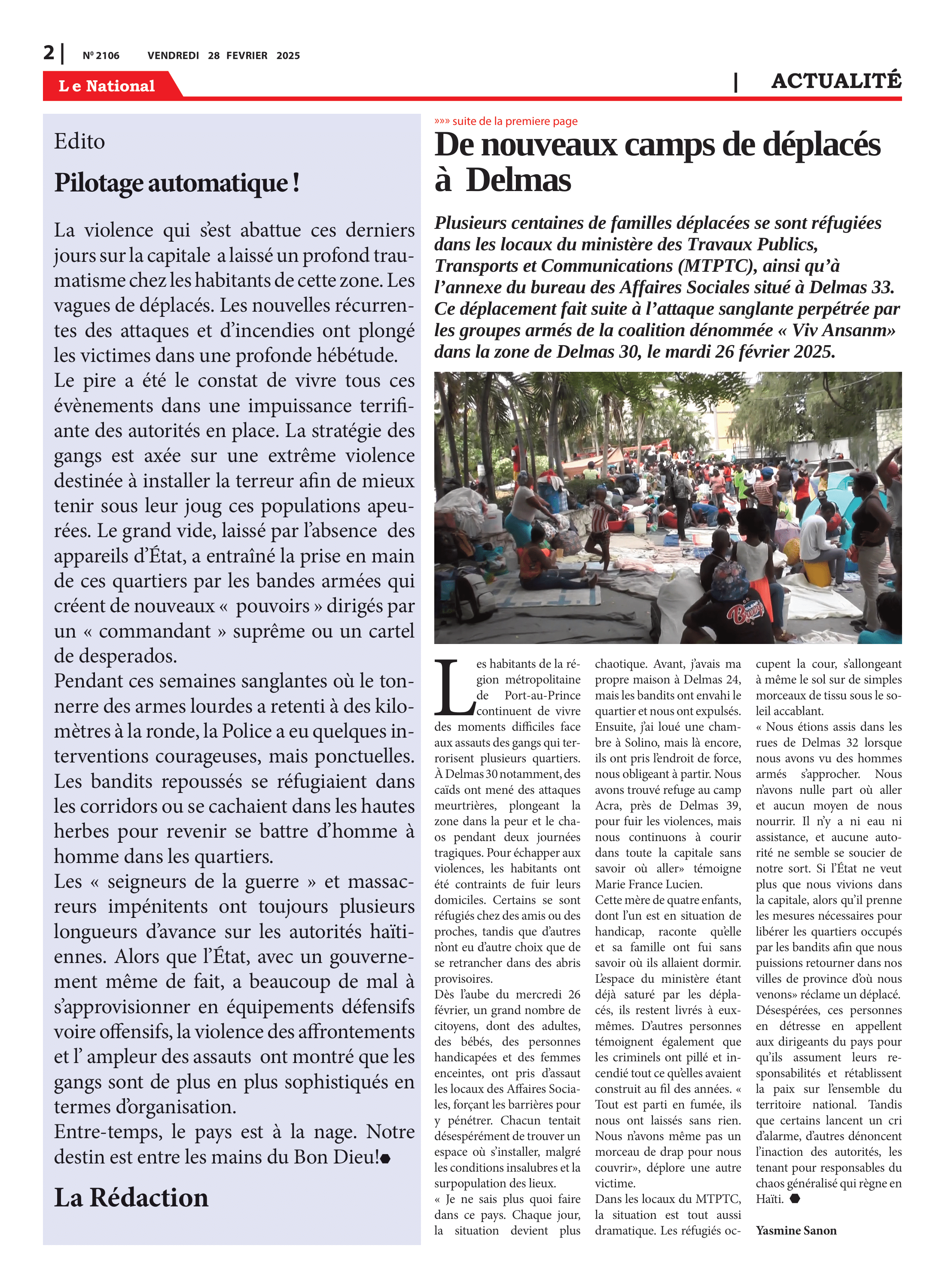 Page 2 de l'édition 2106