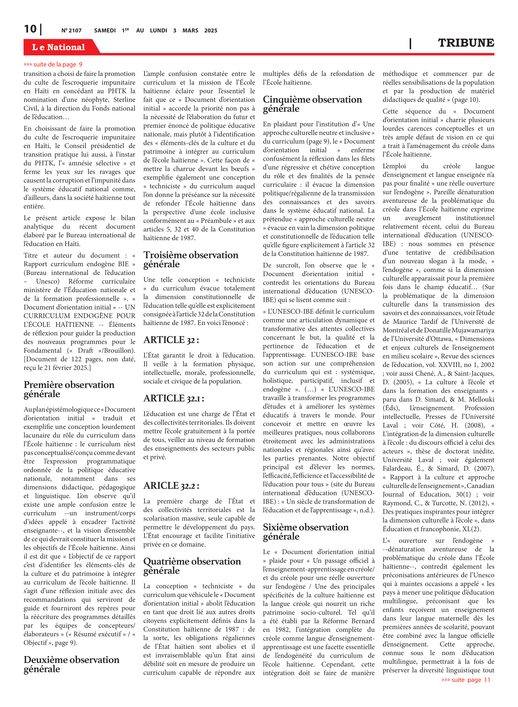 Page 10 de l'édition 2107