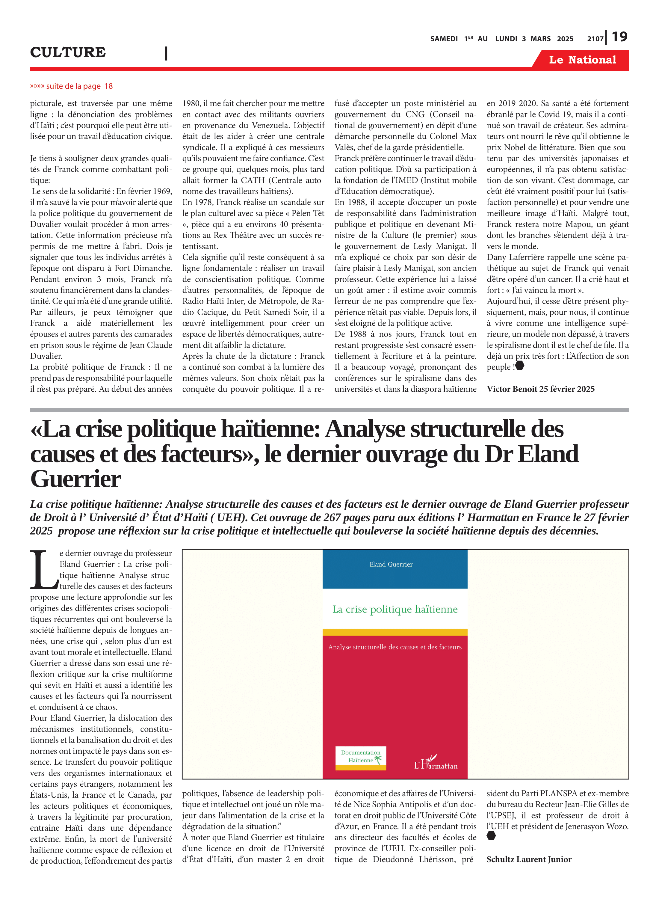 Page 19 de l'édition 2107